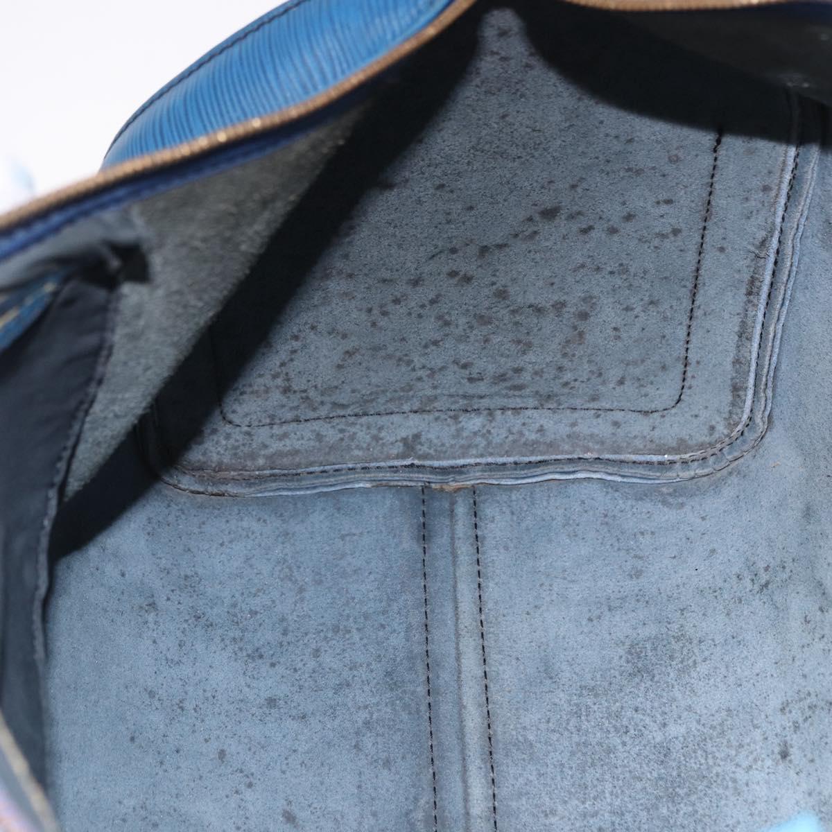 LOUIS VUITTON Epi Speedy 40 Hand Bag Toledo Blue M42985 LV Auth 192027