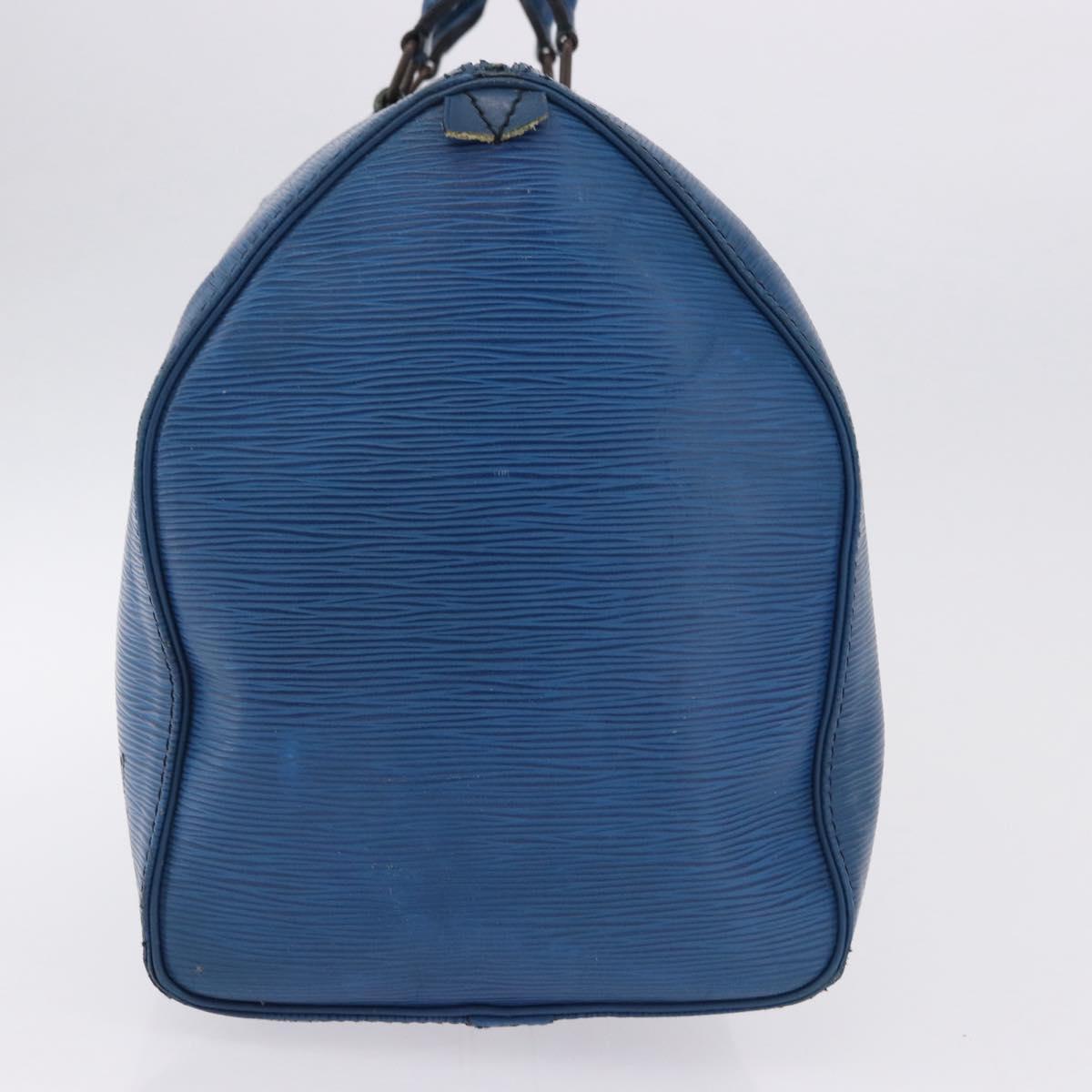 LOUIS VUITTON Epi Speedy 40 Hand Bag Toledo Blue M42985 LV Auth 192027
