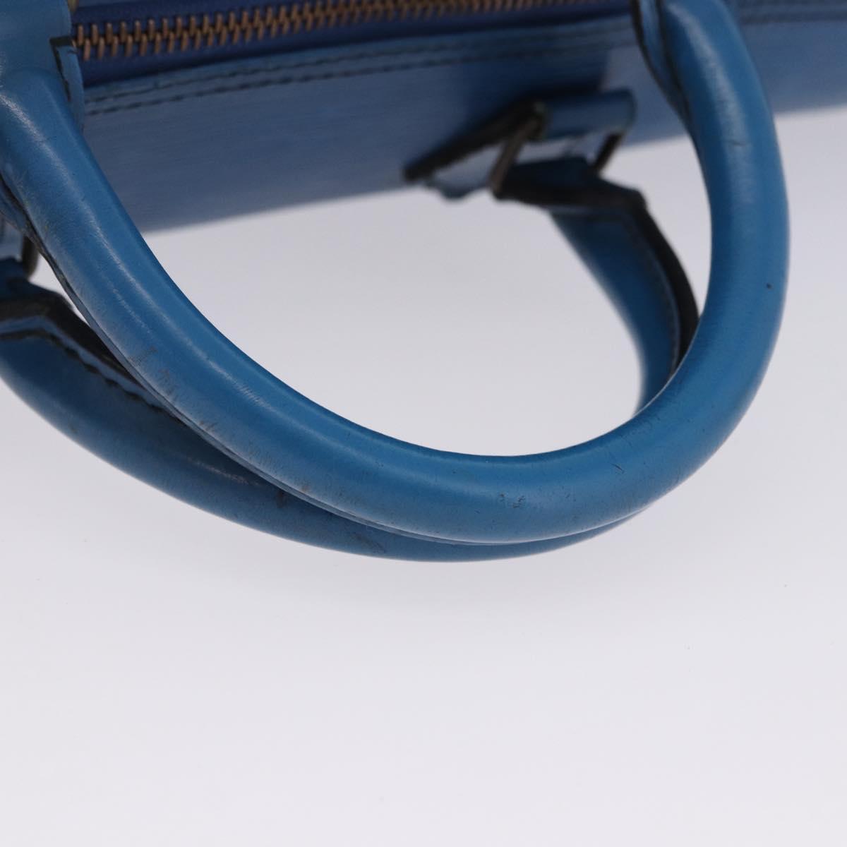 LOUIS VUITTON Epi Speedy 40 Hand Bag Toledo Blue M42985 LV Auth 192027