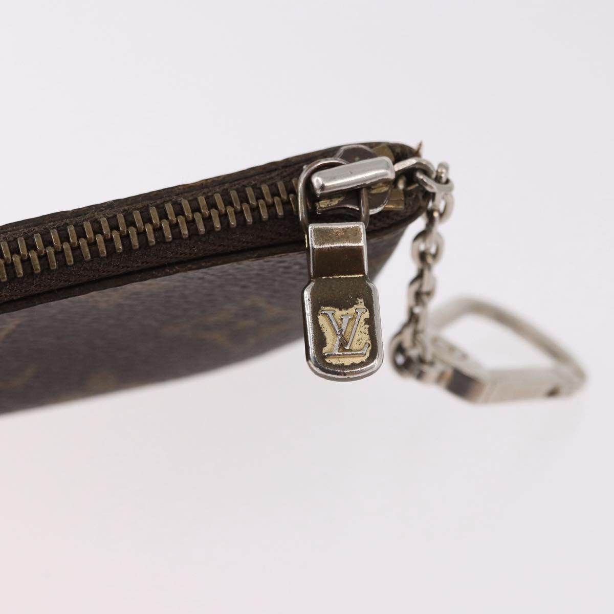 LOUIS VUITTON Monogram Pochette Cles Coin Purse M62650 LV Auth 192032