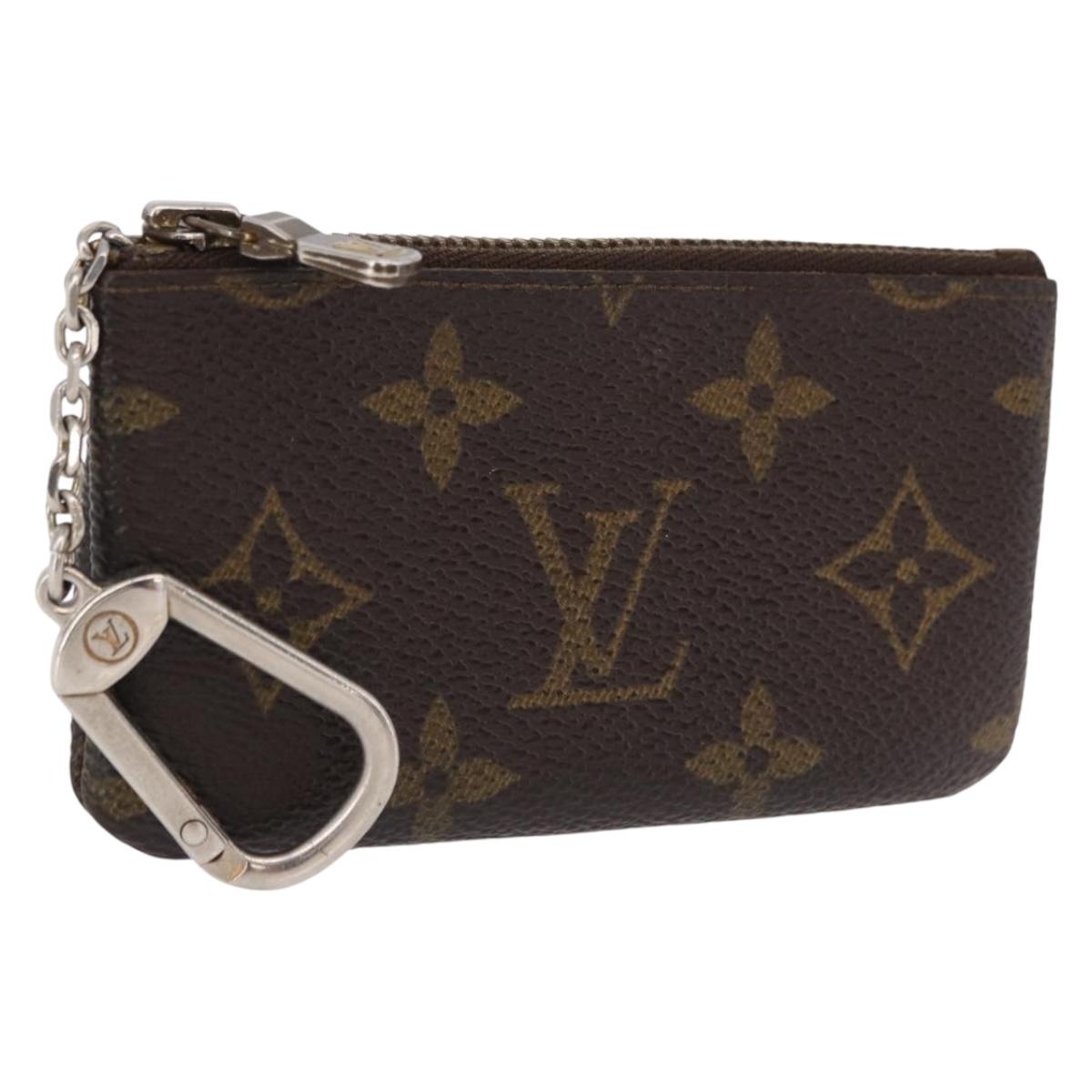 LOUIS VUITTON Monogram Pochette Cles Coin Purse M62650 LV Auth 192032