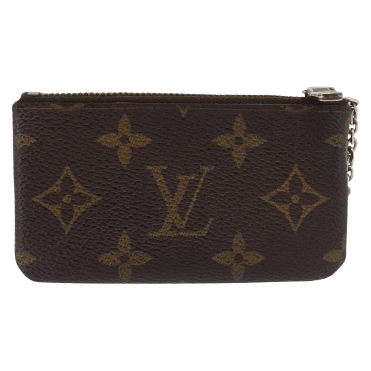 LOUIS VUITTON Monogram Pochette Cles Coin Purse M62650 LV Auth 192032