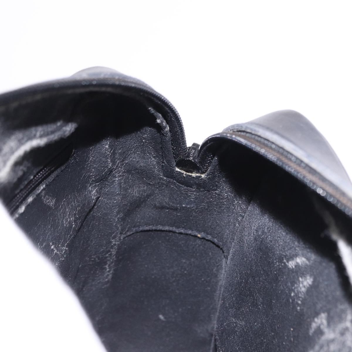 GUCCI Micro GG Supreme Web Sherry Line Bag PVC Black 001 098 4073 Auth 192034