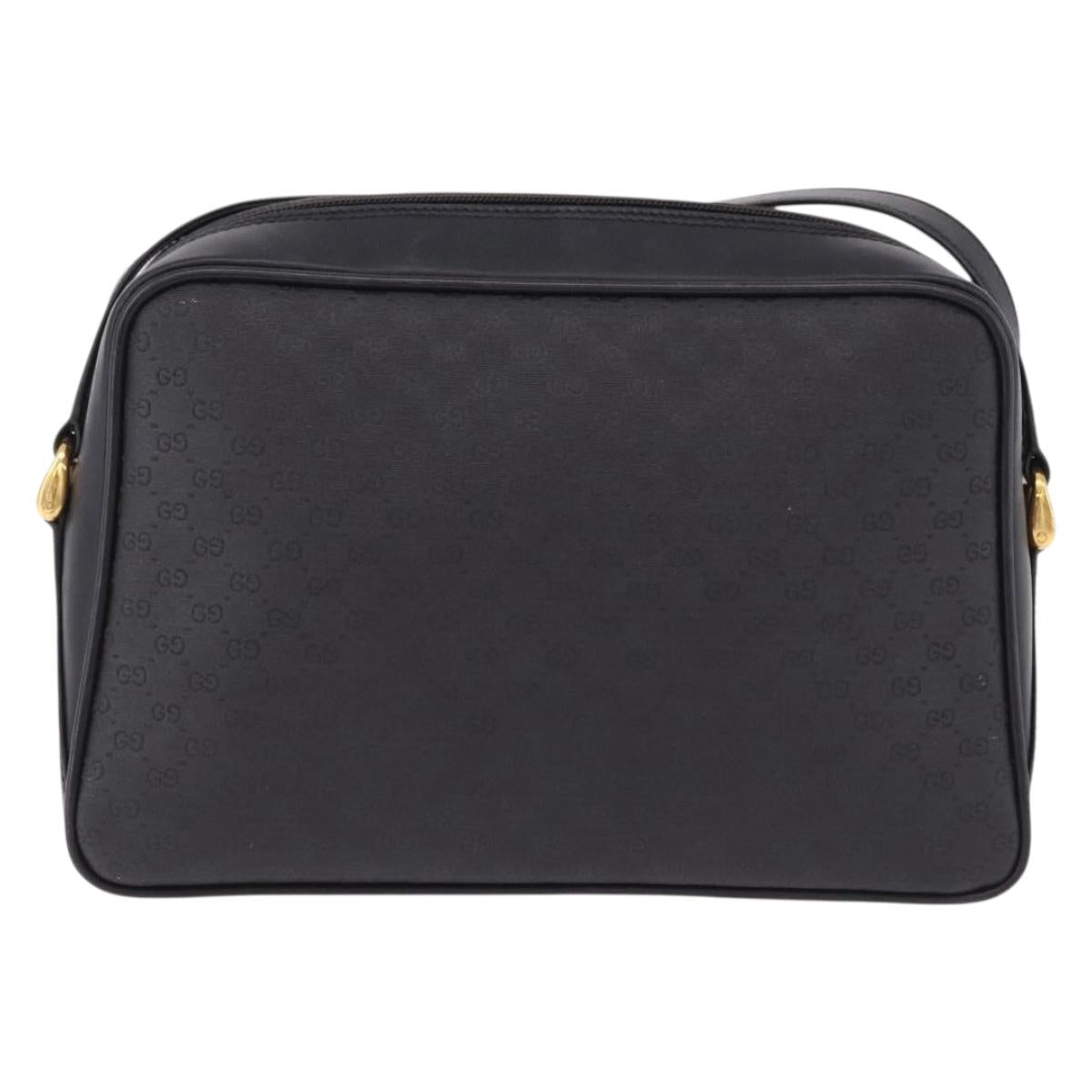 GUCCI Micro GG Supreme Web Sherry Line Bag PVC Black 001 098 4073 Auth 192034