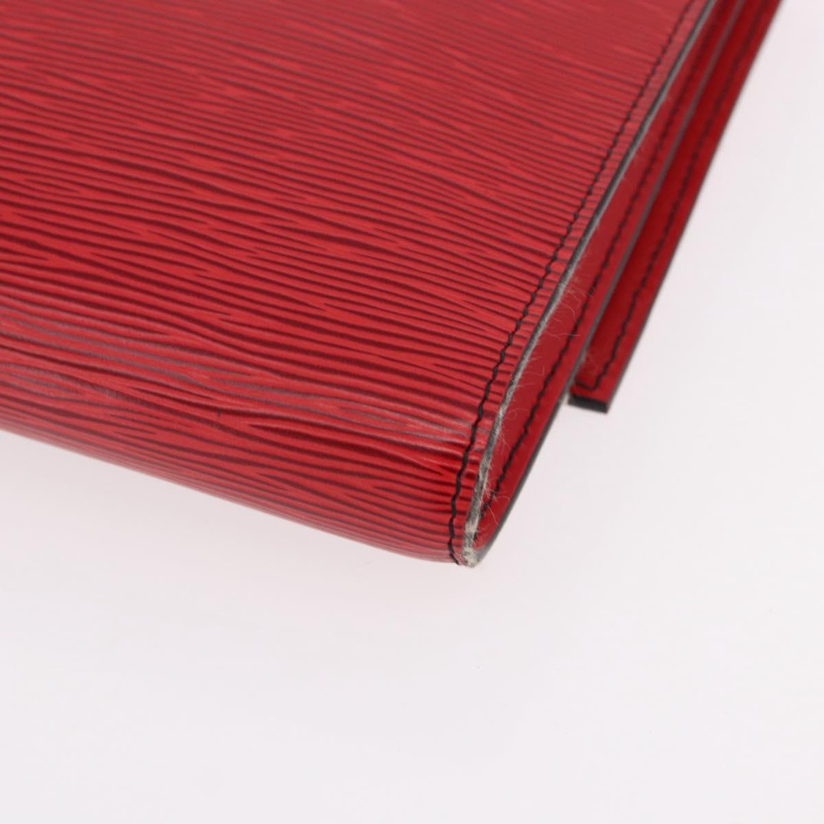 LOUIS VUITTON Epi Pochette Amberop Clutch Bag Red M52587 LV Auth 192037
