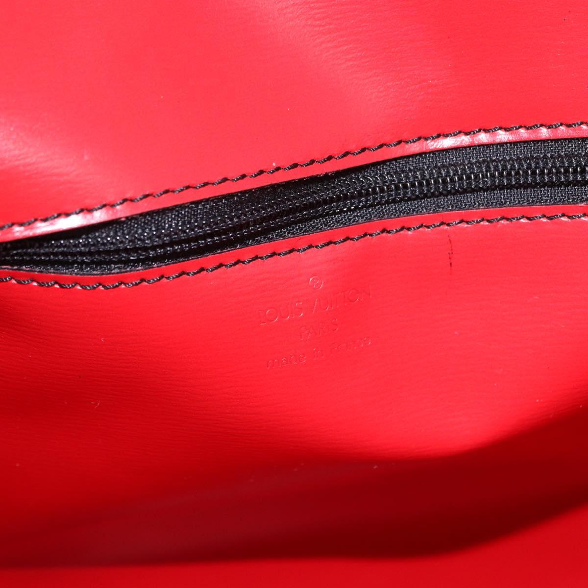 LOUIS VUITTON Epi Pochette Amberop Clutch Bag Red M52587 LV Auth 192037
