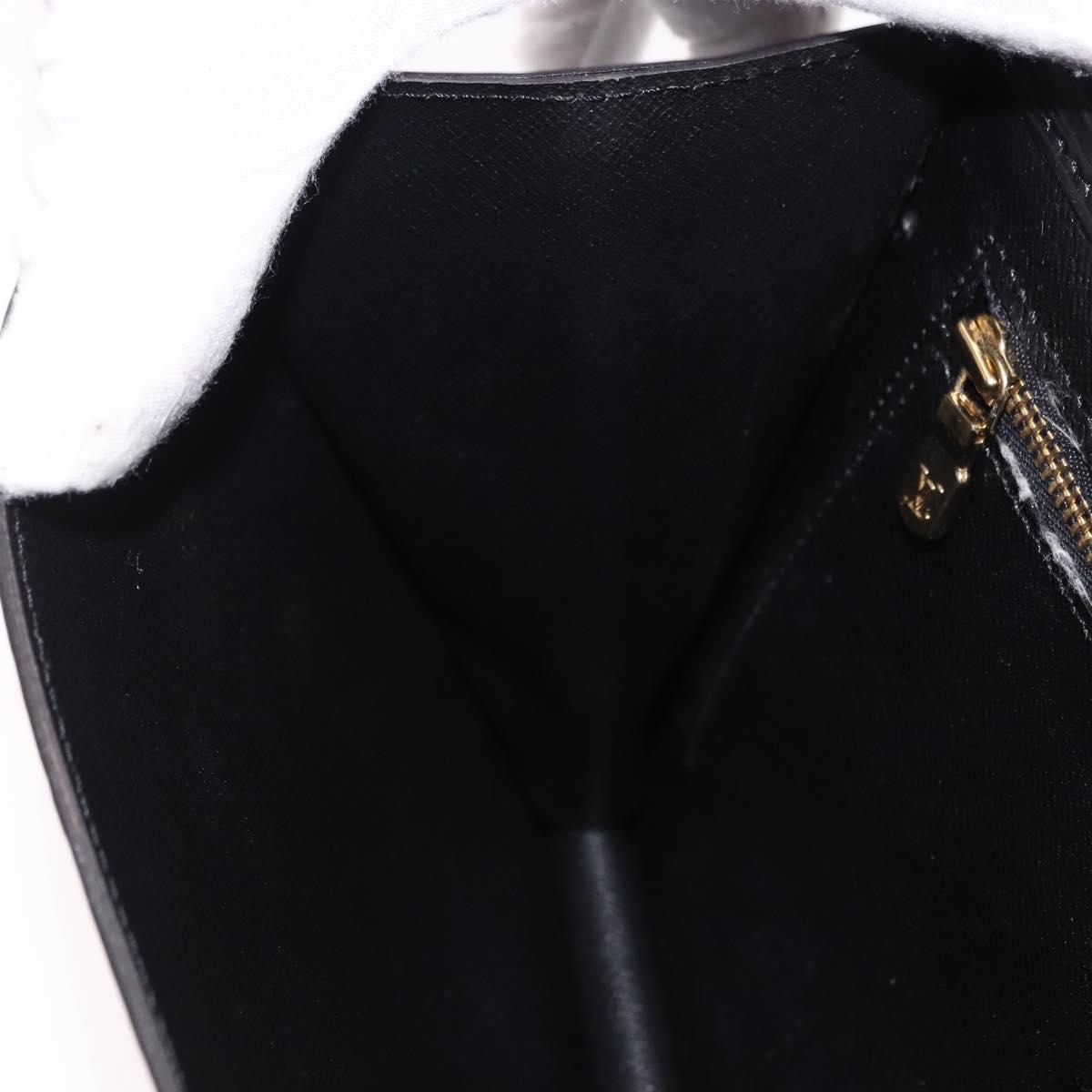LOUIS VUITTON Epi Montaigne 27 Clutch Bag Black M52652 LV Auth 192045
