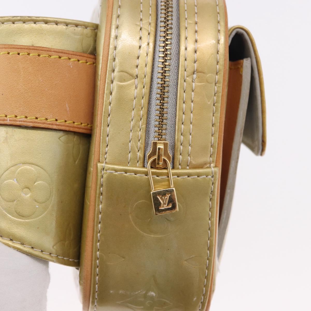 LOUIS VUITTON Monogram Vernis Fulton Waist Bag Gris M91041 LV Auth 192047