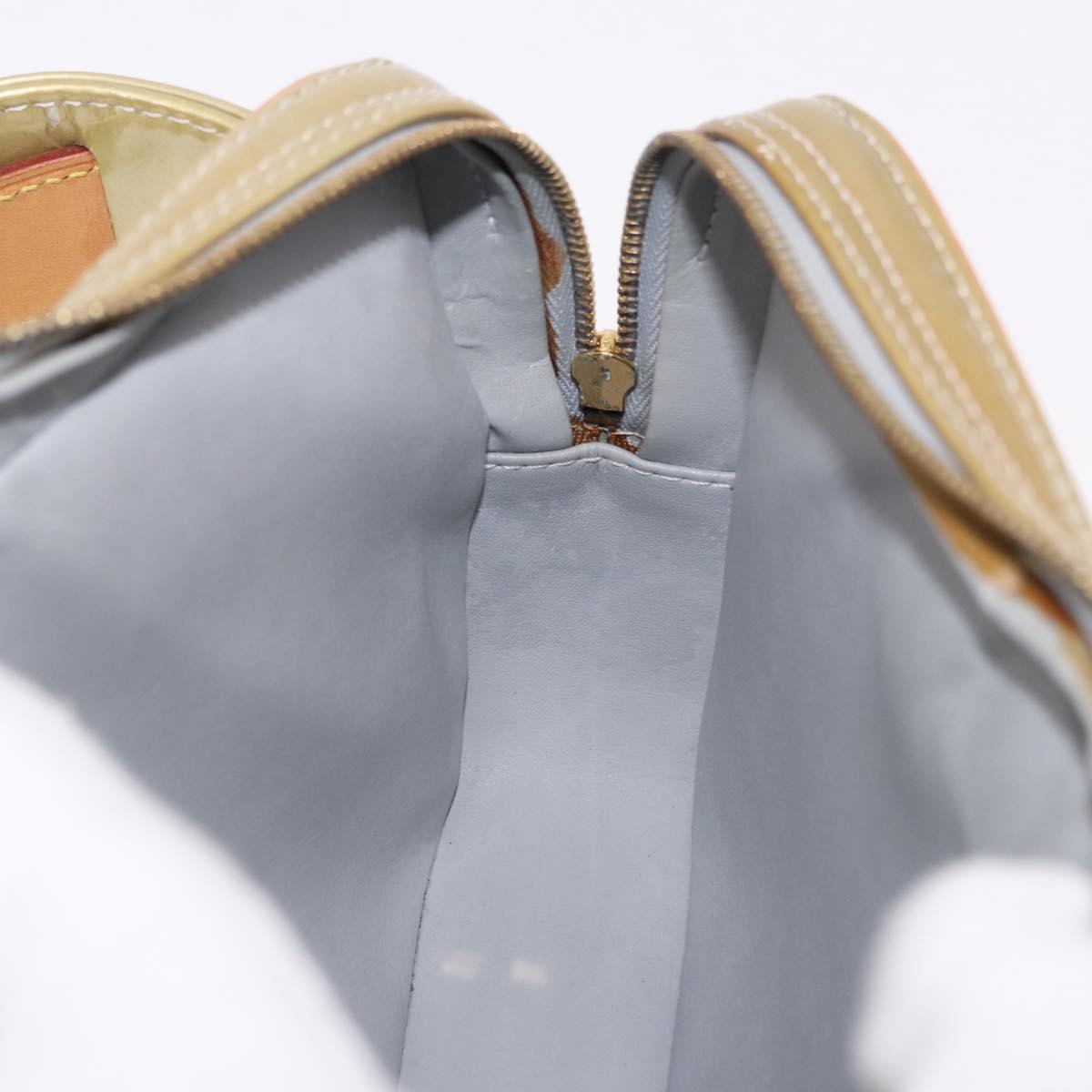 LOUIS VUITTON Monogram Vernis Fulton Waist Bag Gris M91041 LV Auth 192047