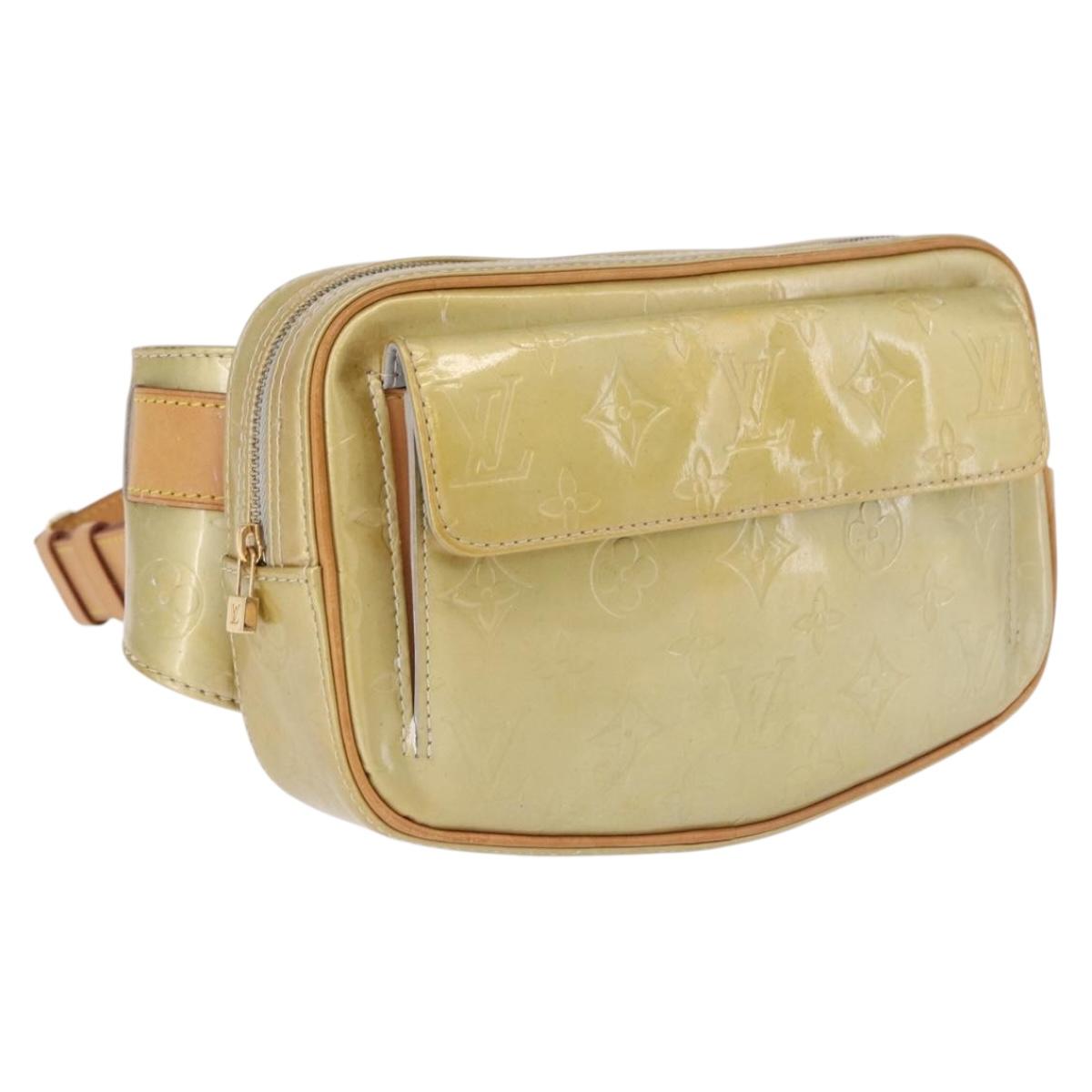 LOUIS VUITTON Monogram Vernis Fulton Waist Bag Gris M91041 LV Auth 192047