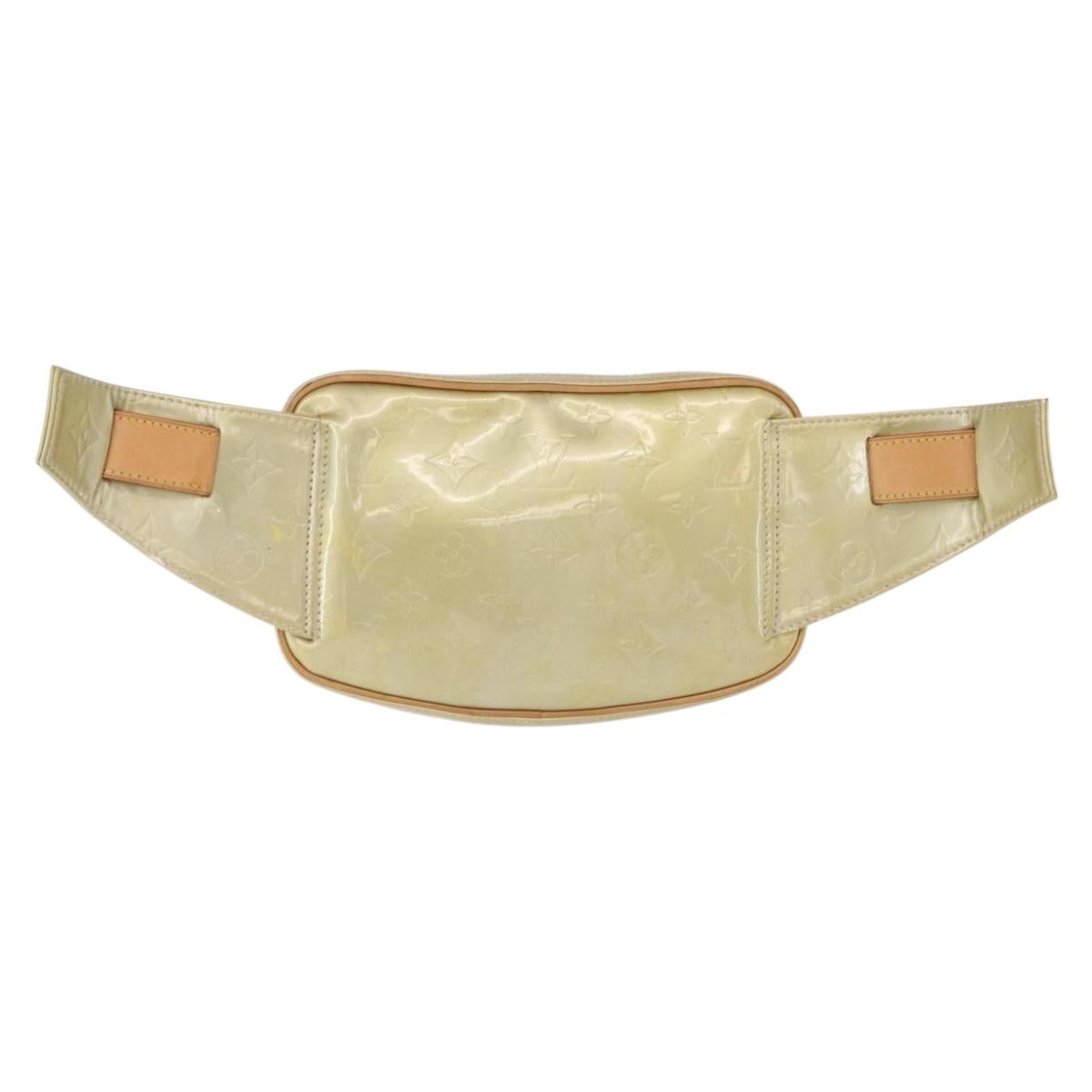 LOUIS VUITTON Monogram Vernis Fulton Waist Bag Gris M91041 LV Auth 192047