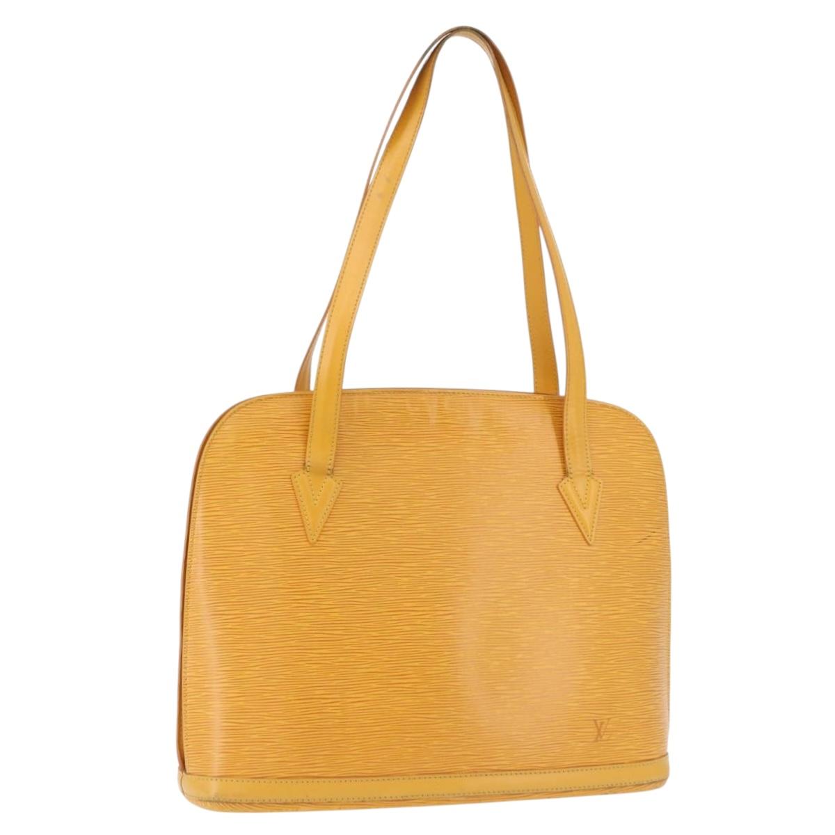 LOUIS VUITTON Epi Lussac Shoulder Bag Yellow M52289 LV Auth 192053