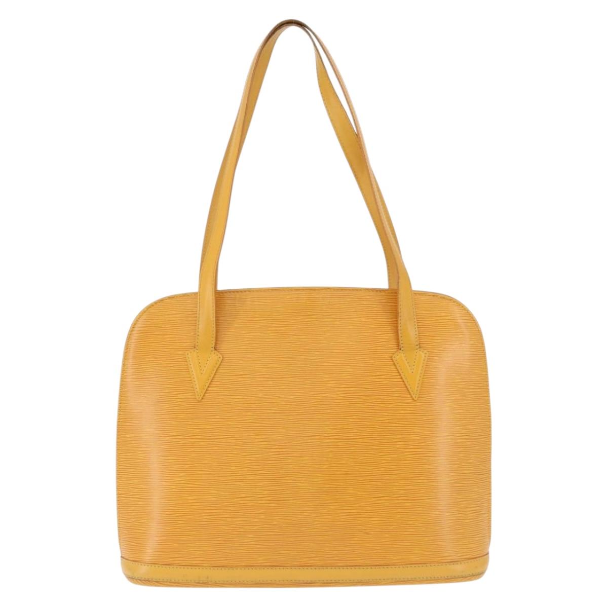 LOUIS VUITTON Epi Lussac Shoulder Bag Yellow M52289 LV Auth 192053