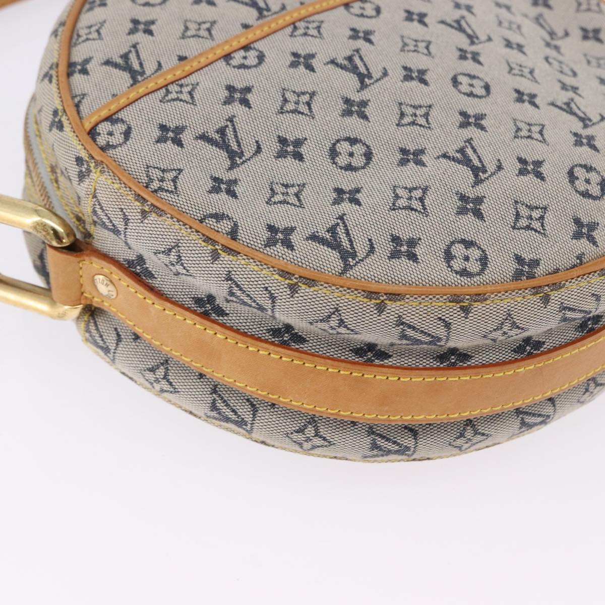 LOUIS VUITTON Monogram Mini Jeanne GM Shoulder Bag Blue M92000 LV Auth 192061