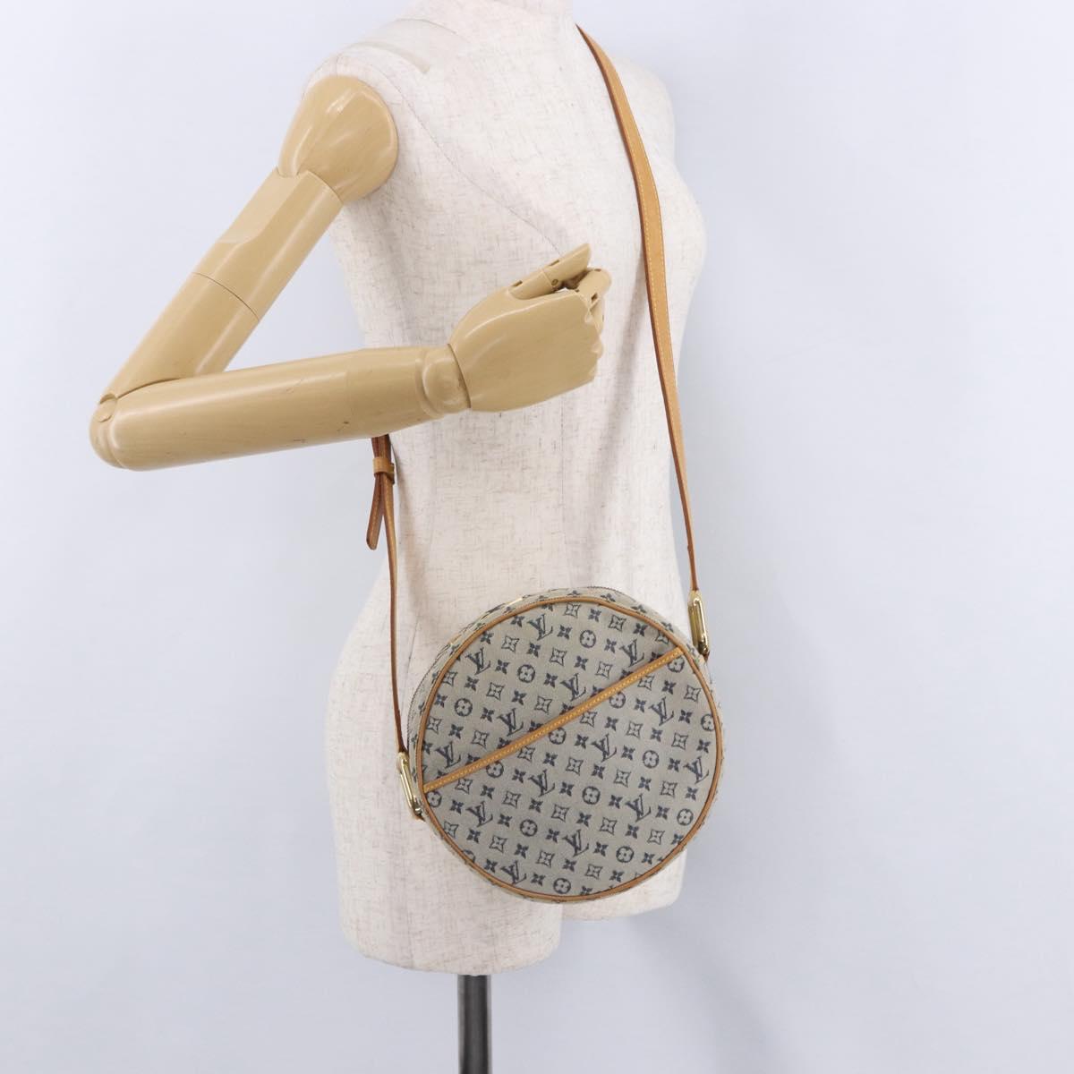 LOUIS VUITTON Monogram Mini Jeanne GM Shoulder Bag Blue M92000 LV Auth 192061