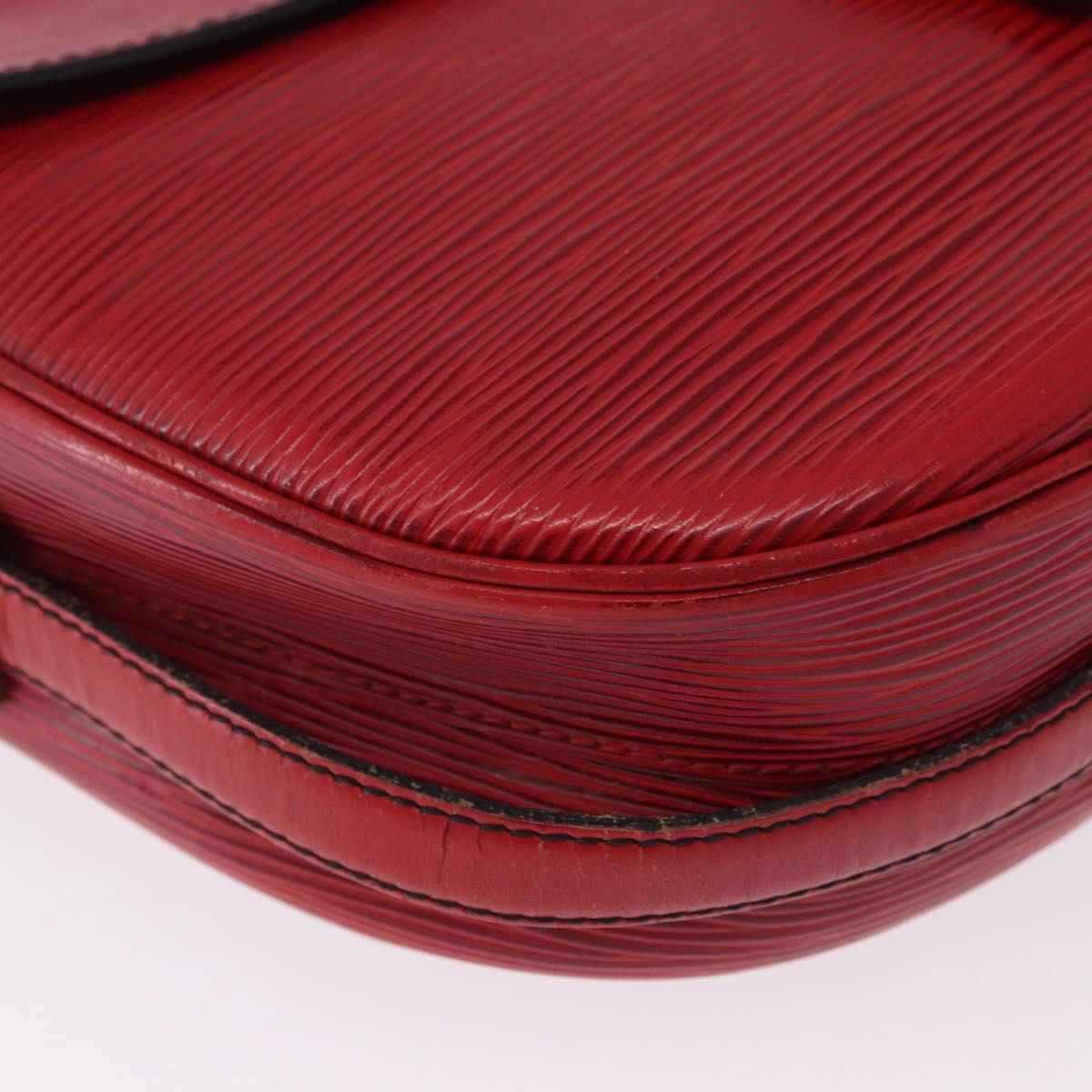 LOUIS VUITTON Epi Jeune Fille MM Shoulder Bag Red M52157 LV Auth 192062