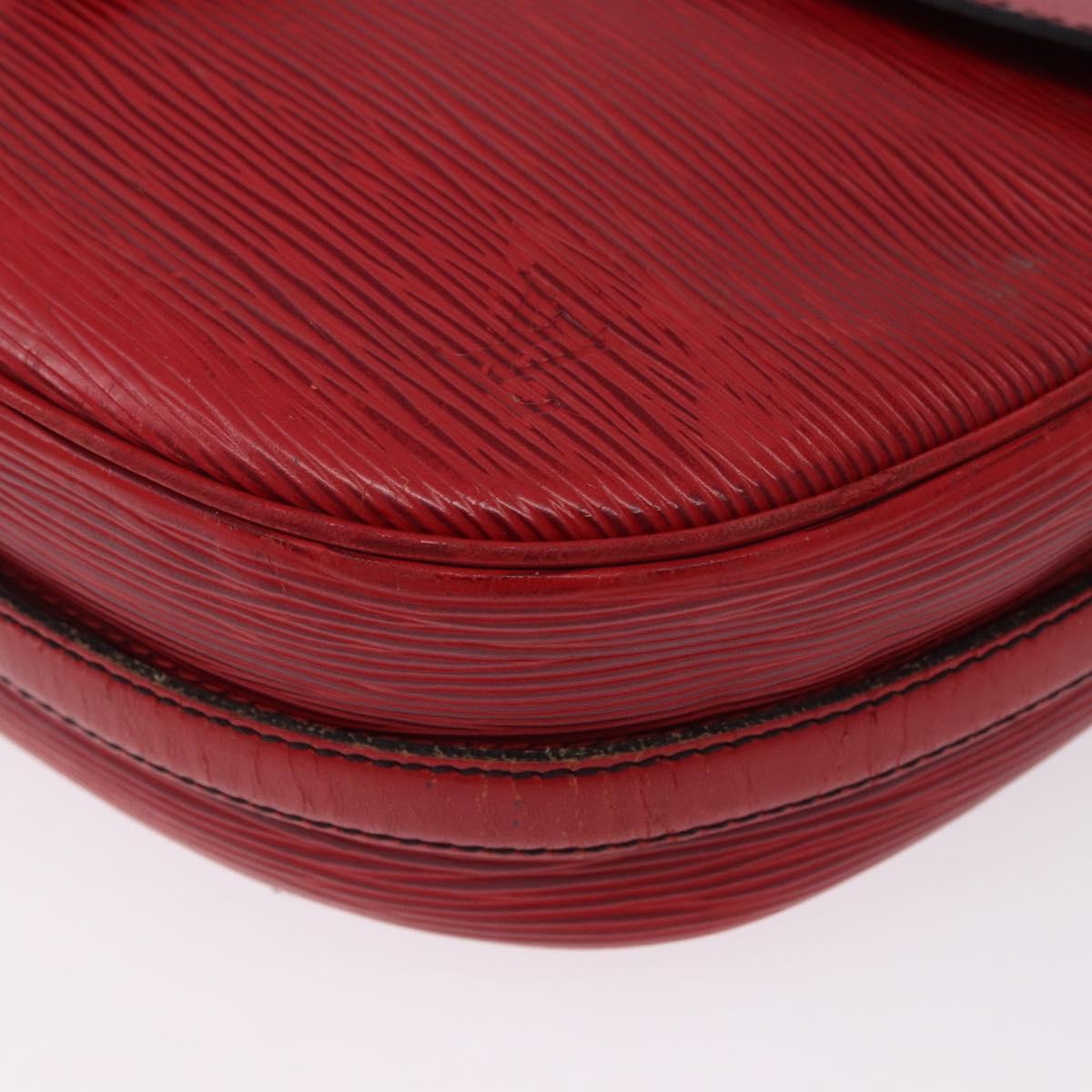 LOUIS VUITTON Epi Jeune Fille MM Shoulder Bag Red M52157 LV Auth 192062