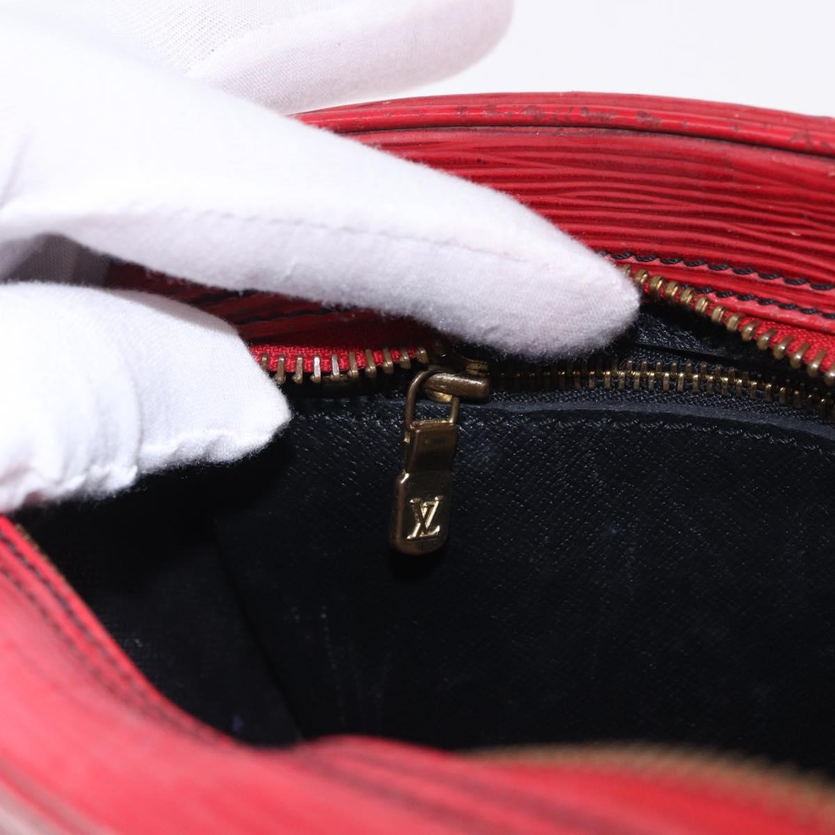 LOUIS VUITTON Epi Jeune Fille MM Shoulder Bag Red M52157 LV Auth 192062