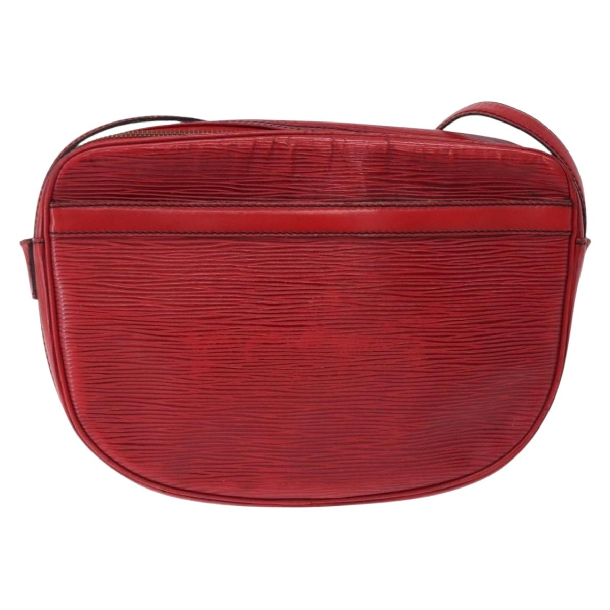 LOUIS VUITTON Epi Jeune Fille MM Shoulder Bag Red M52157 LV Auth 192062