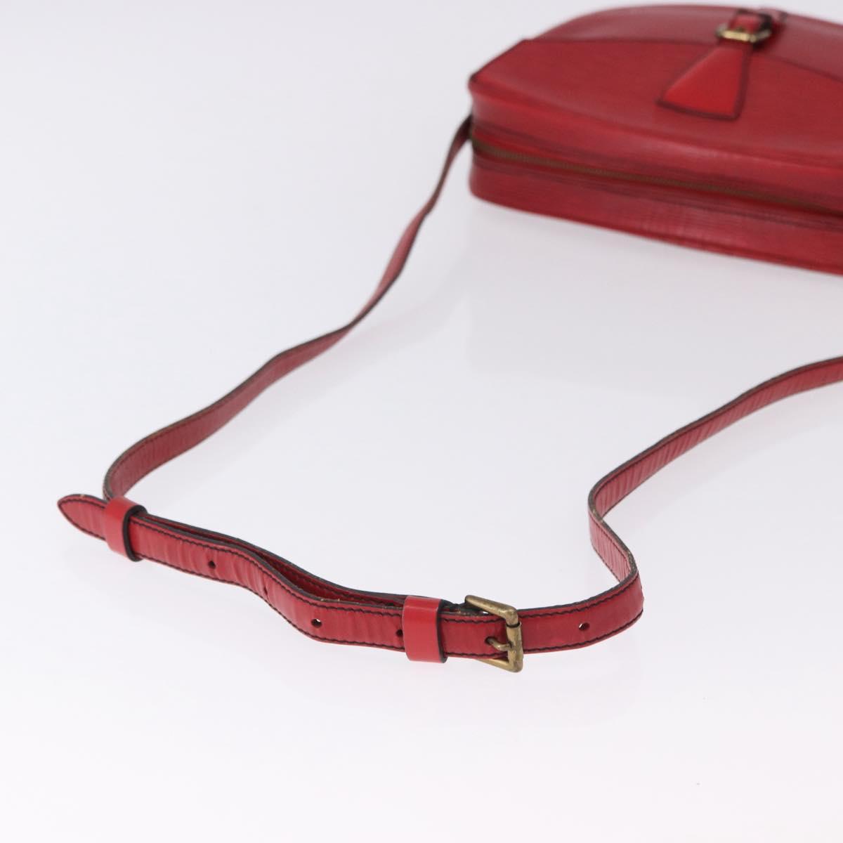 LOUIS VUITTON Epi Jeune Fille MM Shoulder Bag Red M52157 LV Auth 192062