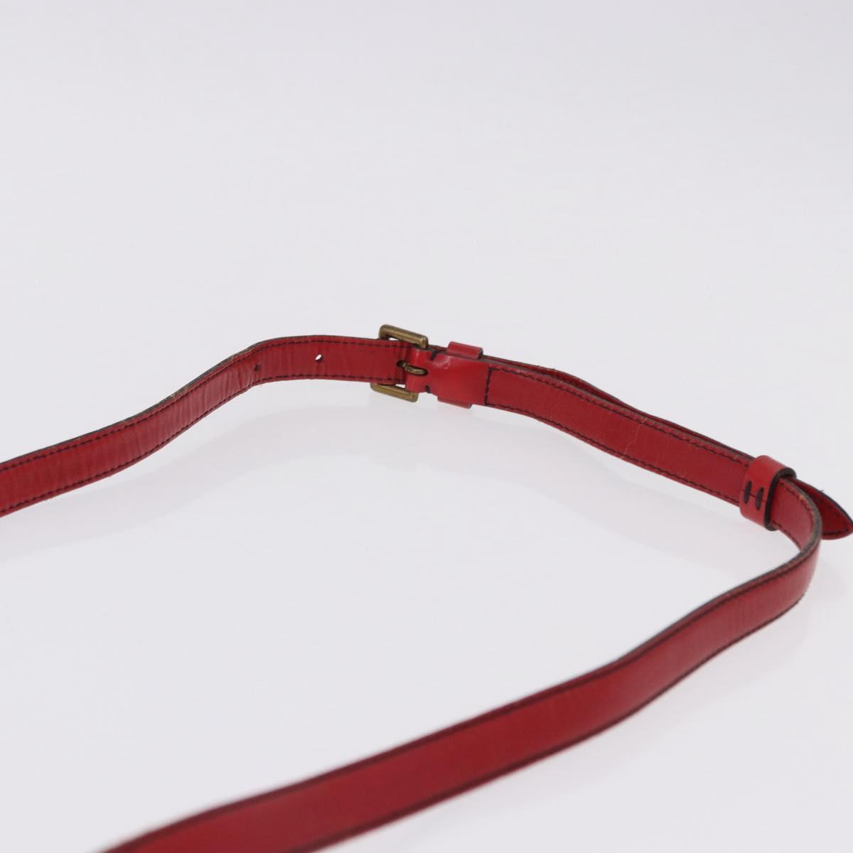 LOUIS VUITTON Epi Jeune Fille MM Shoulder Bag Red M52157 LV Auth 192062