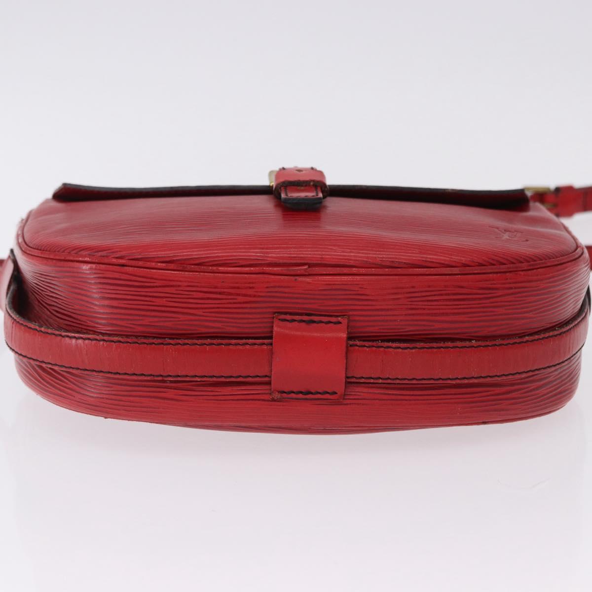 LOUIS VUITTON Epi Jeune Fille MM Shoulder Bag Red M52157 LV Auth 192062