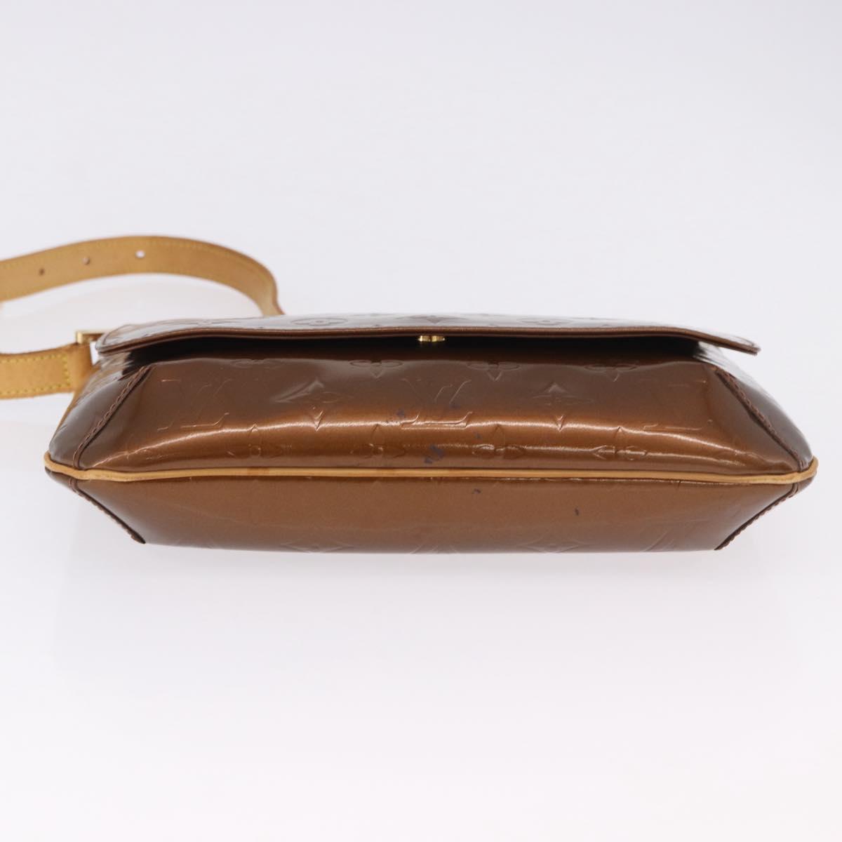 LOUIS VUITTON Monogram Vernis Thompson Street Bag Bronze M91124 LV Auth 192067