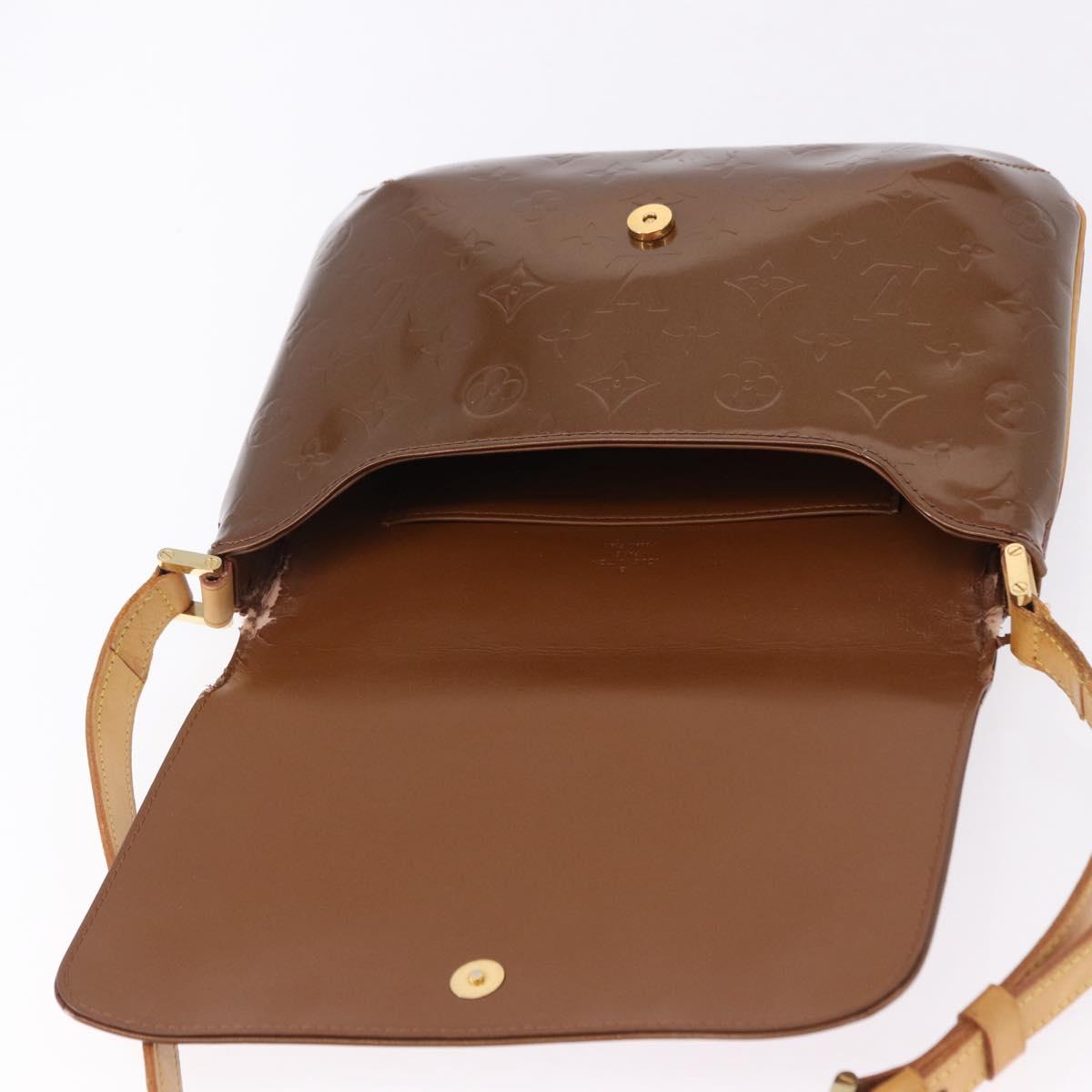 LOUIS VUITTON Monogram Vernis Thompson Street Bag Bronze M91124 LV Auth 192067