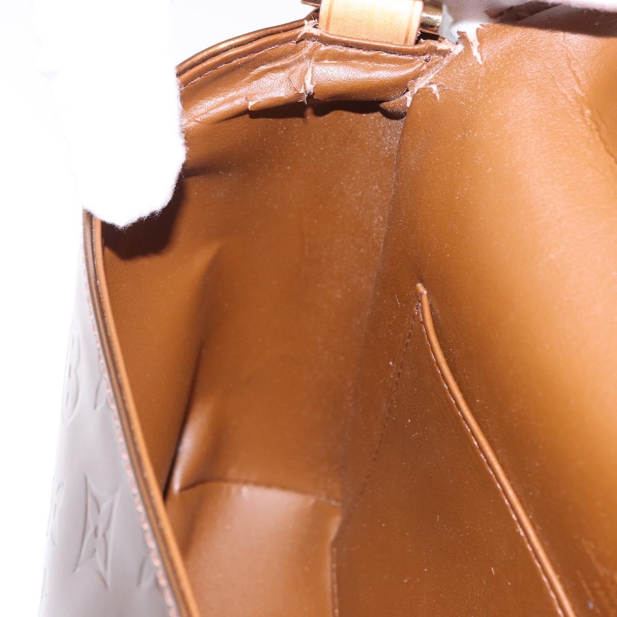 LOUIS VUITTON Monogram Vernis Thompson Street Bag Bronze M91124 LV Auth 192067