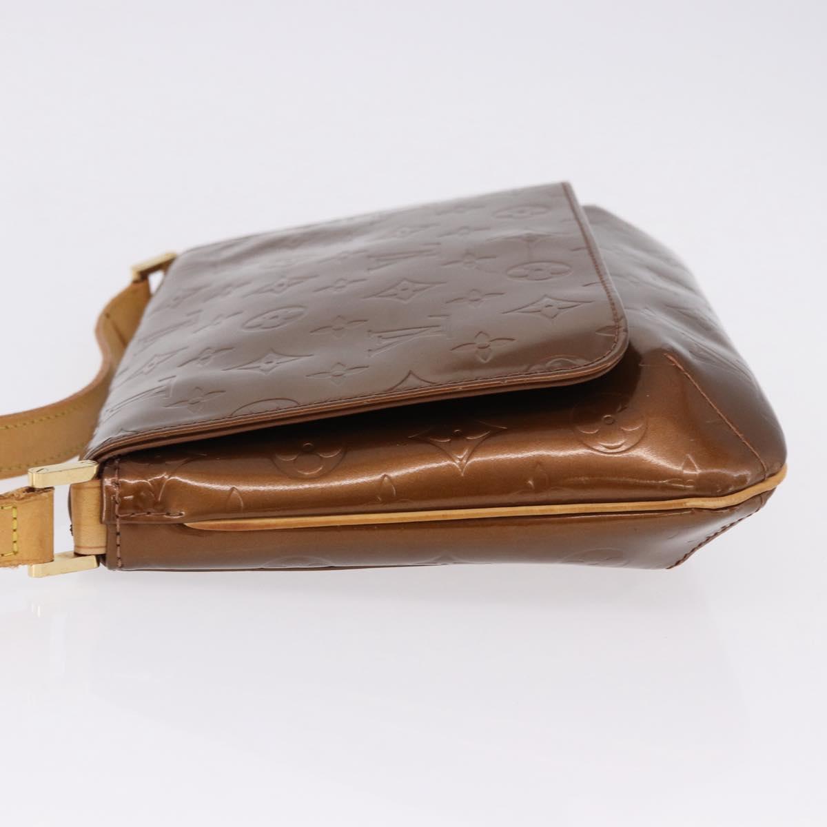 LOUIS VUITTON Monogram Vernis Thompson Street Bag Bronze M91124 LV Auth 192067