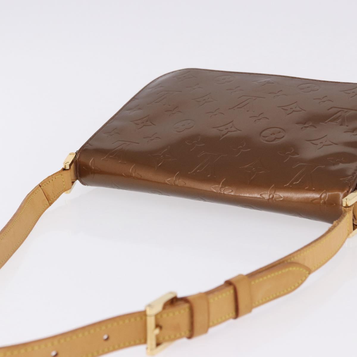 LOUIS VUITTON Monogram Vernis Thompson Street Bag Bronze M91124 LV Auth 192067