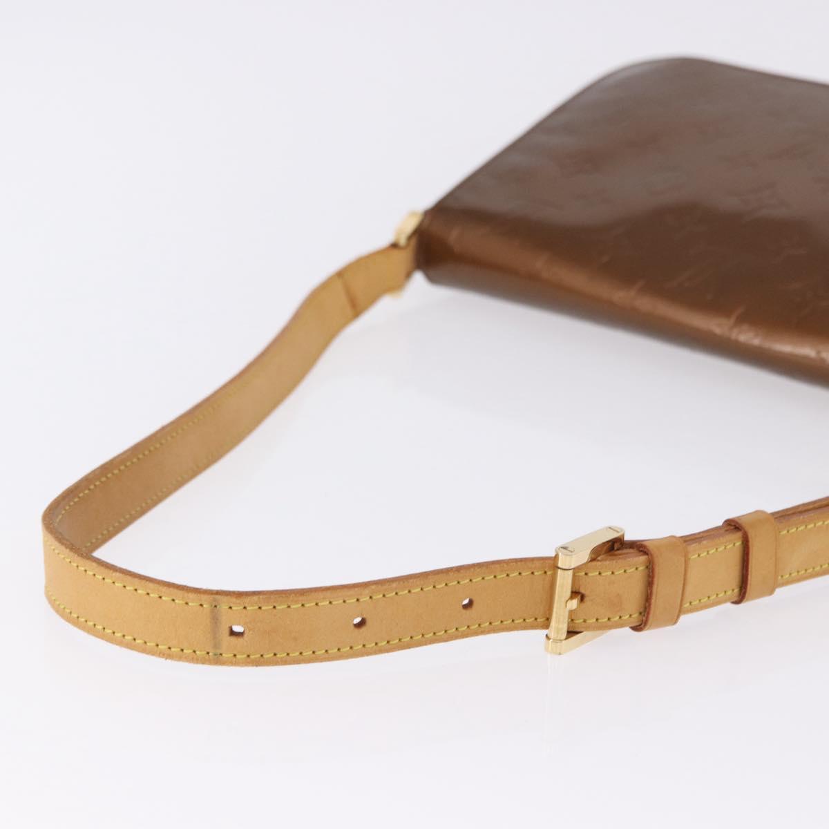 LOUIS VUITTON Monogram Vernis Thompson Street Bag Bronze M91124 LV Auth 192067