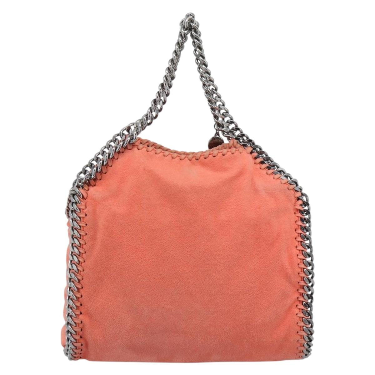 Stella MacCartney Falabella Chain Bag polyester 2way Orange 371223 Auth 192068A