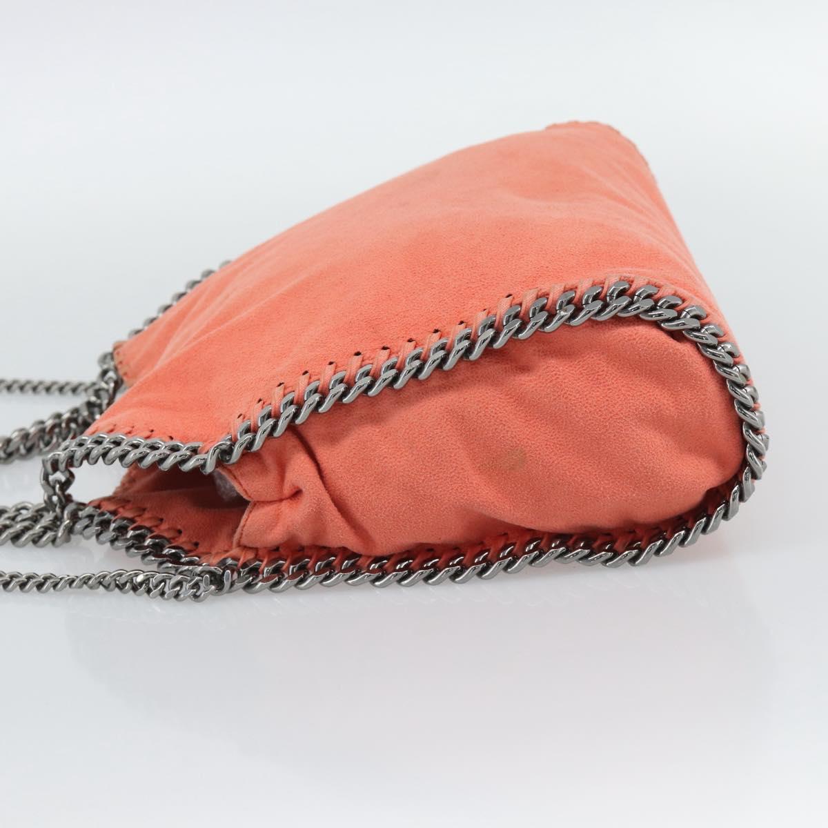 Stella MacCartney Falabella Chain Bag polyester 2way Orange 371223 Auth 192068A