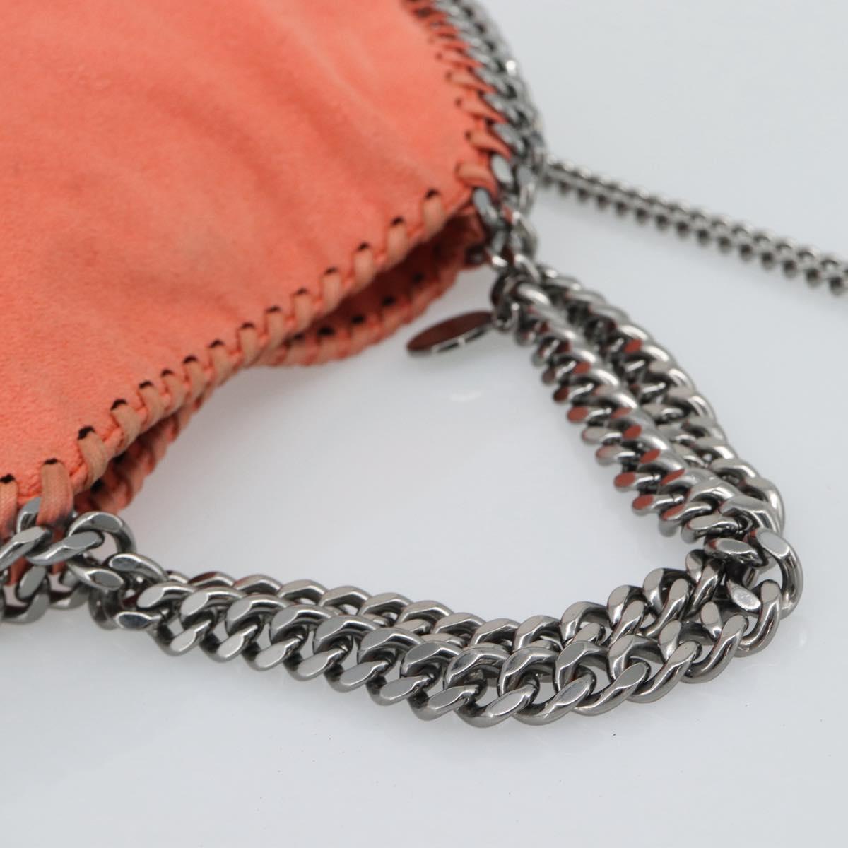 Stella MacCartney Falabella Chain Bag polyester 2way Orange 371223 Auth 192068A