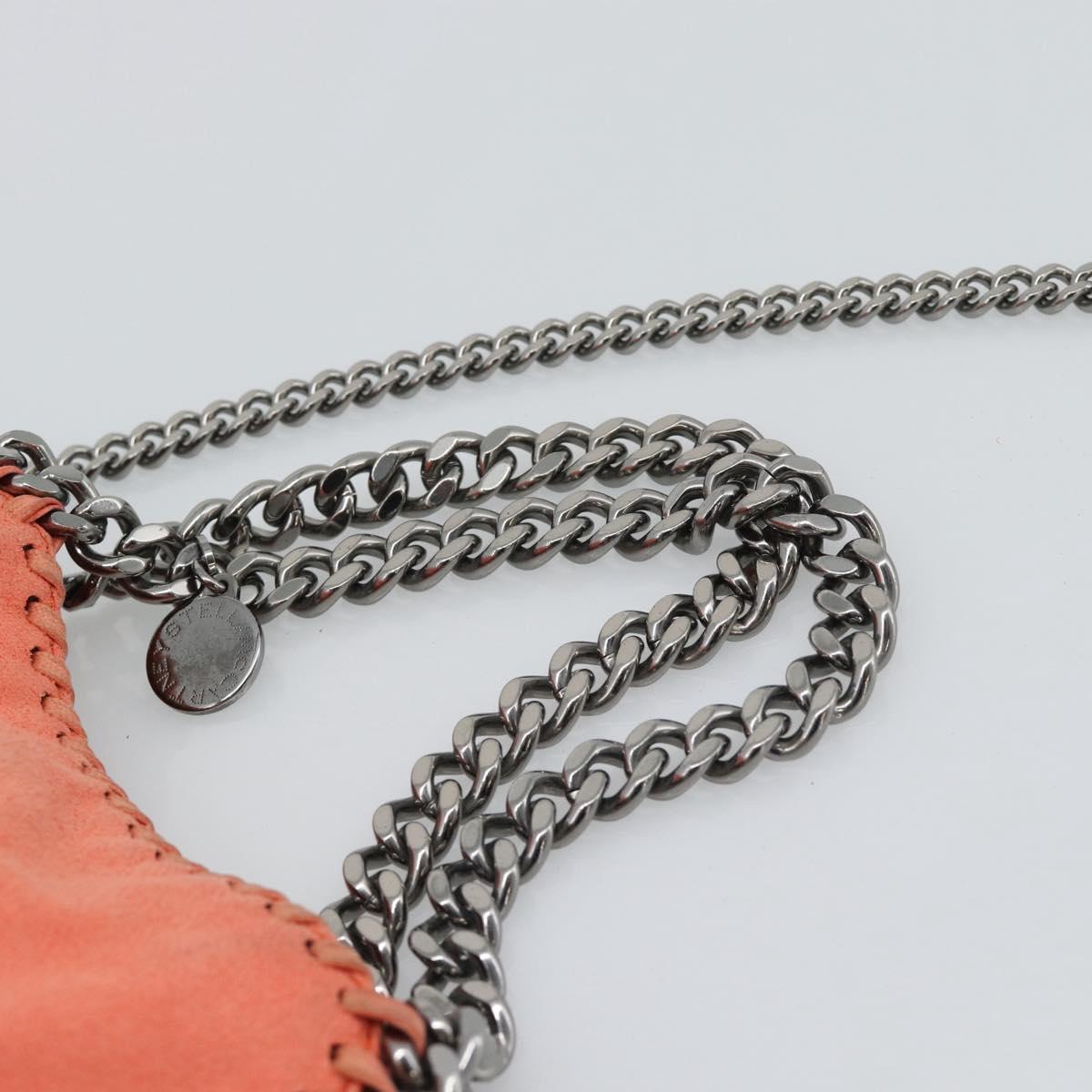 Stella MacCartney Falabella Chain Bag polyester 2way Orange 371223 Auth 192068A