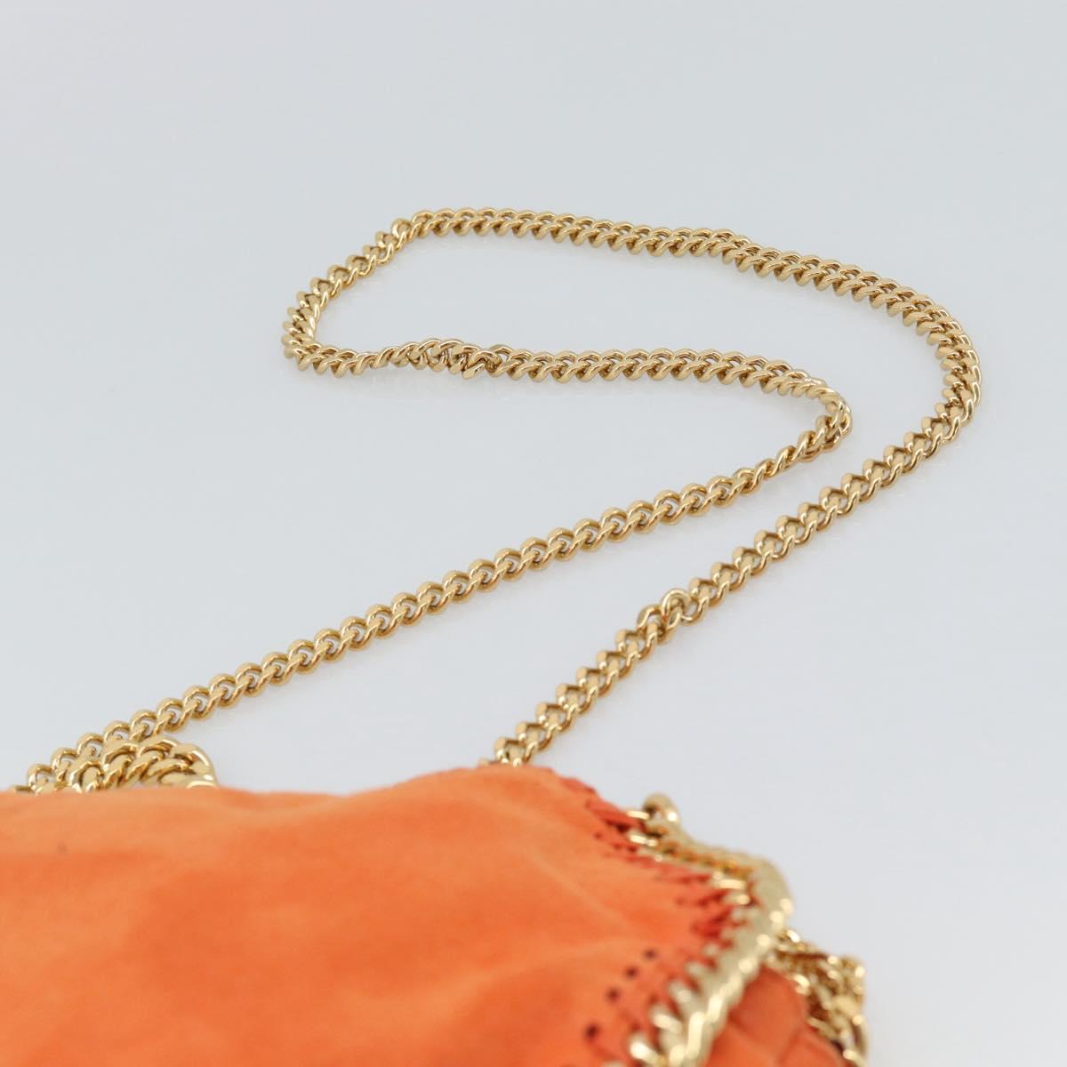 Stella MacCartney Chain Farabella Mini Bag polyester 2way Orange Auth 192069V