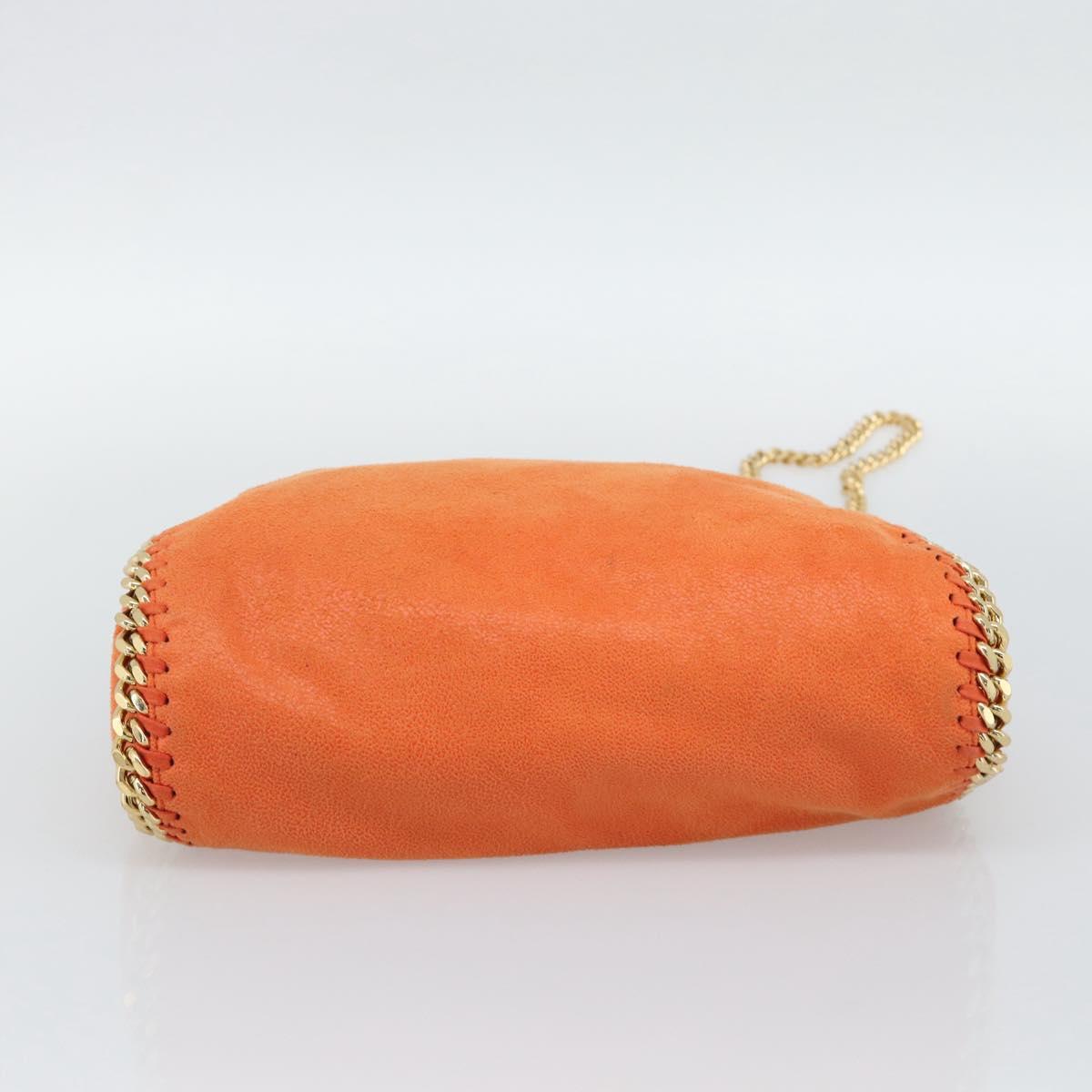 Stella MacCartney Chain Farabella Mini Bag polyester 2way Orange Auth 192069V