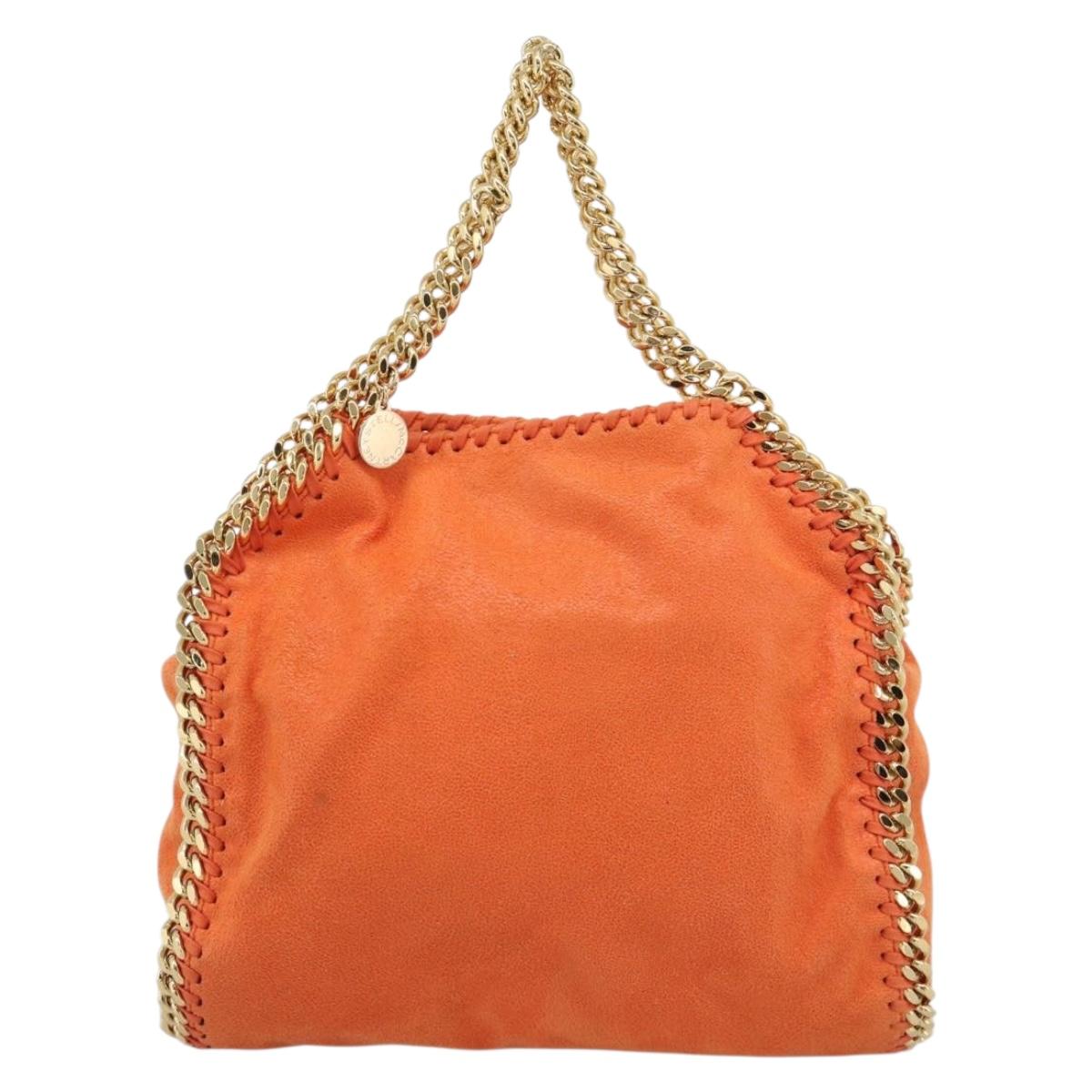 Stella MacCartney Chain Farabella Mini Bag polyester 2way Orange Auth 192069V