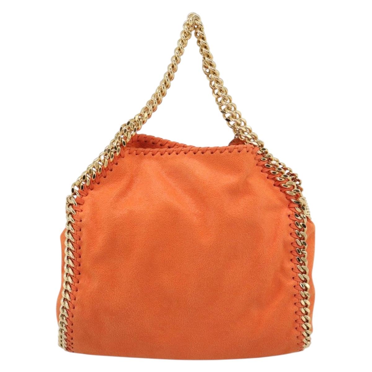 Stella MacCartney Chain Farabella Mini Bag polyester 2way Orange Auth 192069V