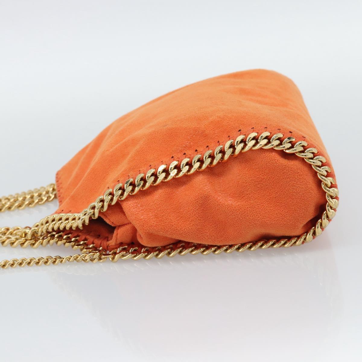 Stella MacCartney Chain Farabella Mini Bag polyester 2way Orange Auth 192069V