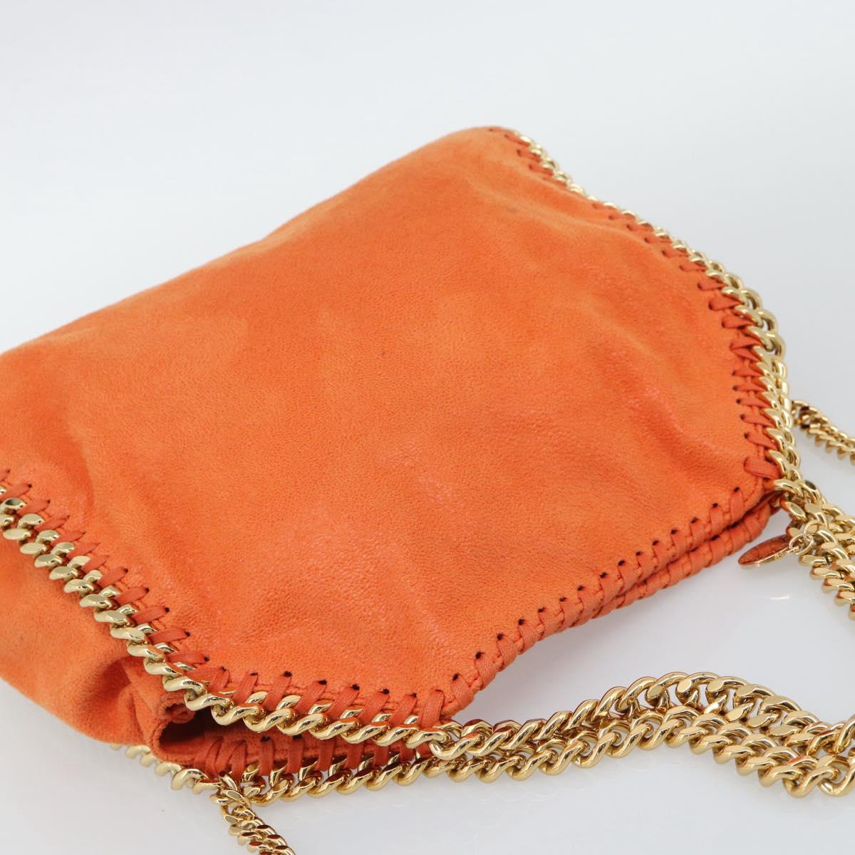Stella MacCartney Chain Farabella Mini Bag polyester 2way Orange Auth 192069V