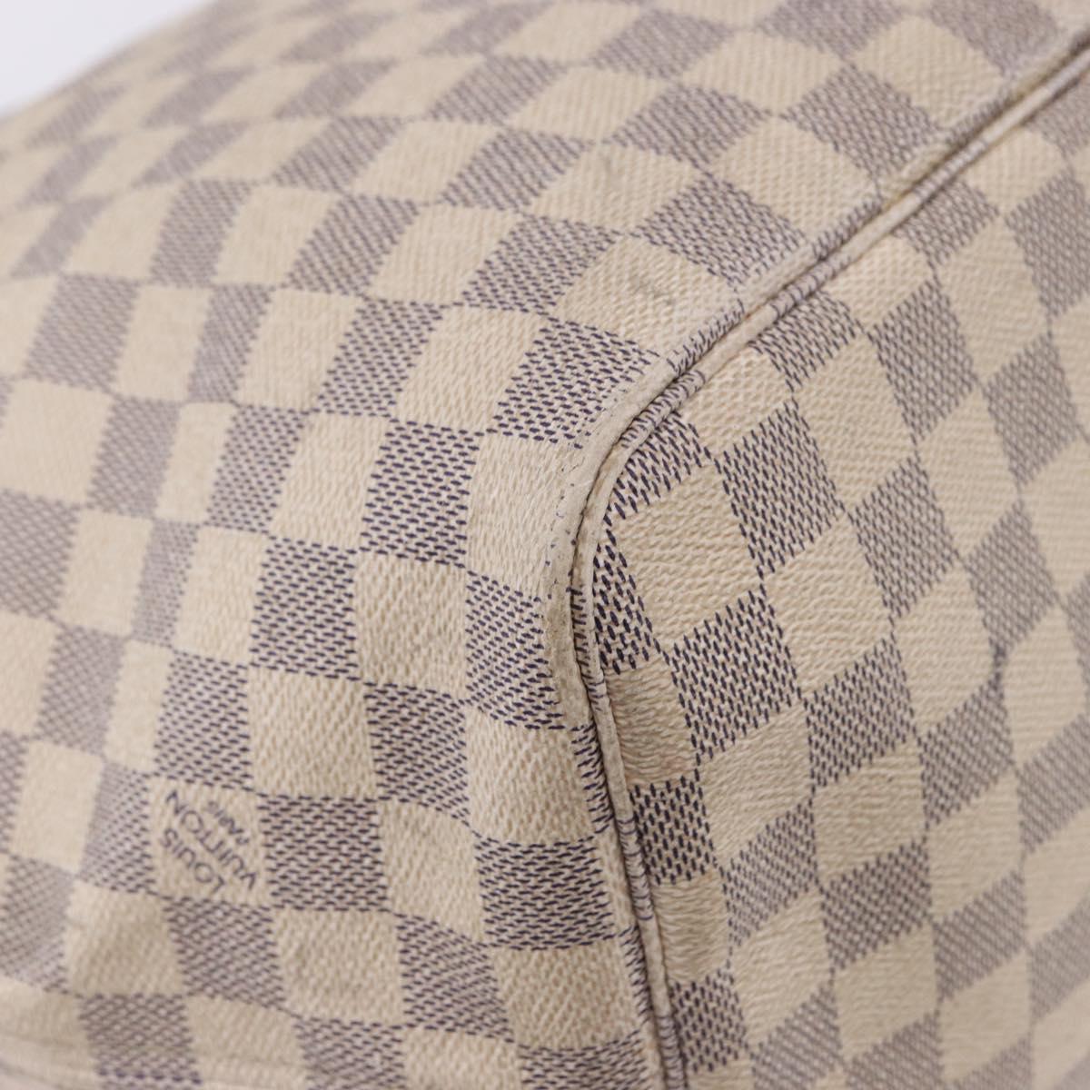 LOUIS VUITTON Damier Azur Neverfull GM Tote Bag N41360 LV Auth 192070