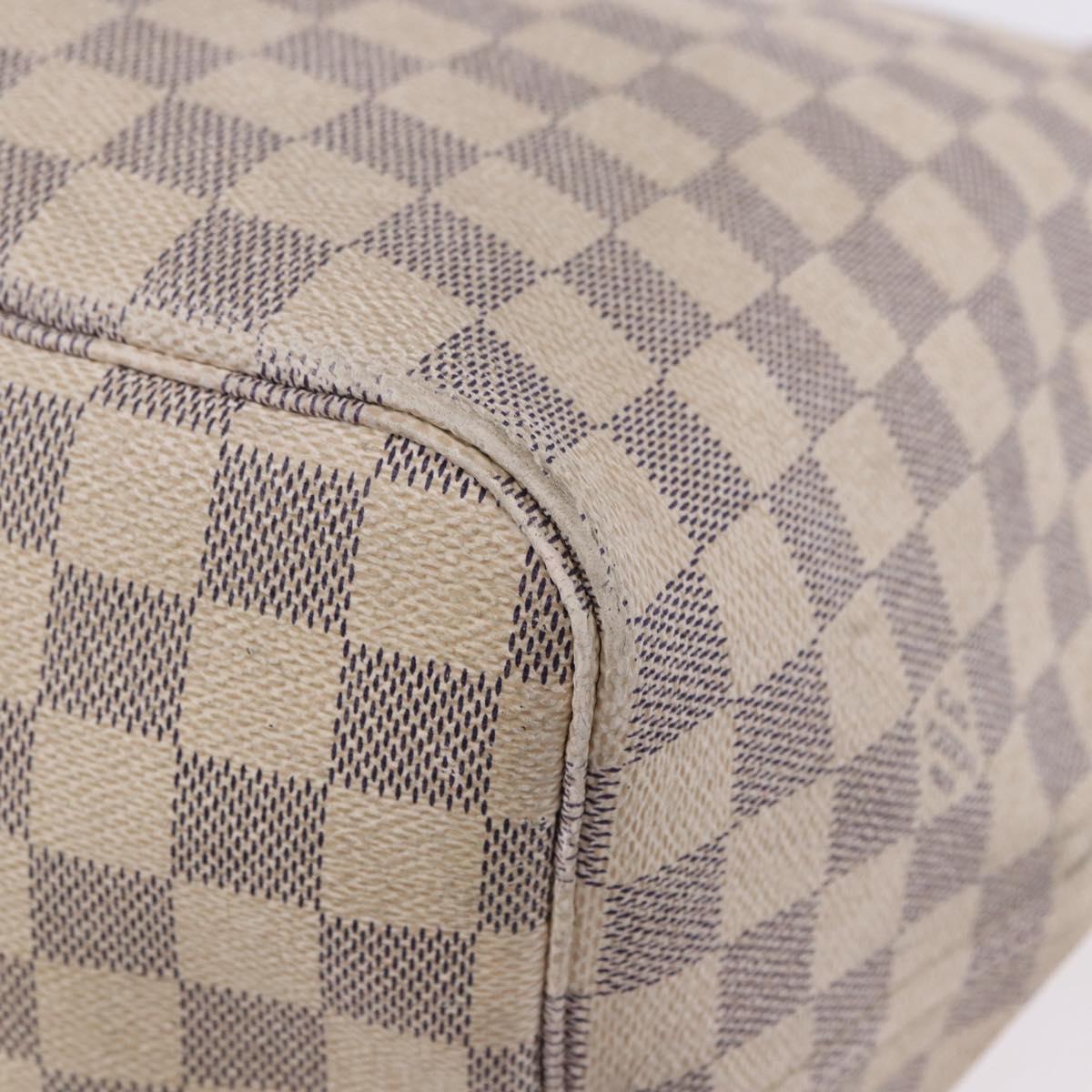 LOUIS VUITTON Damier Azur Neverfull GM Tote Bag N41360 LV Auth 192070
