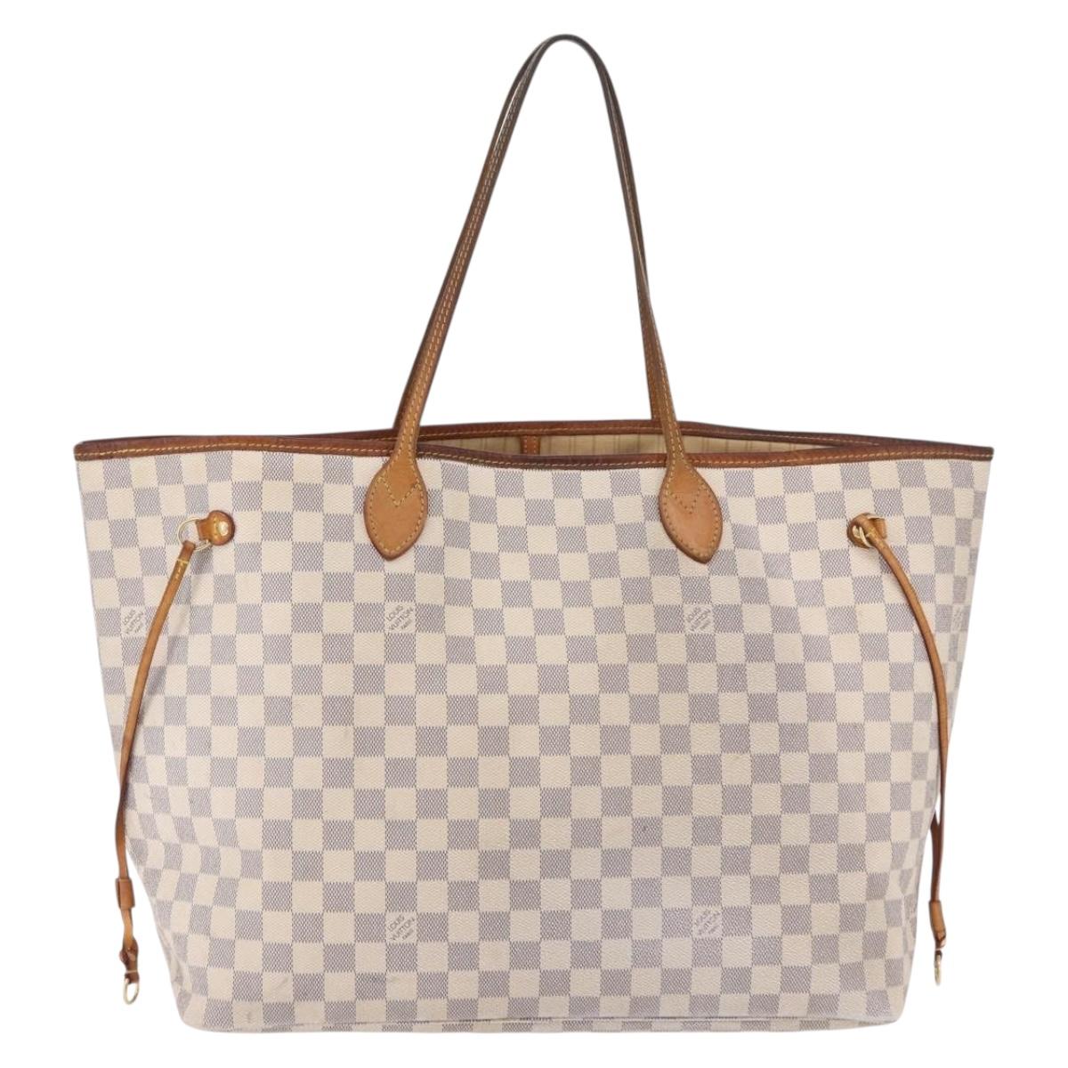 LOUIS VUITTON Damier Azur Neverfull GM Tote Bag N41360 LV Auth 192070