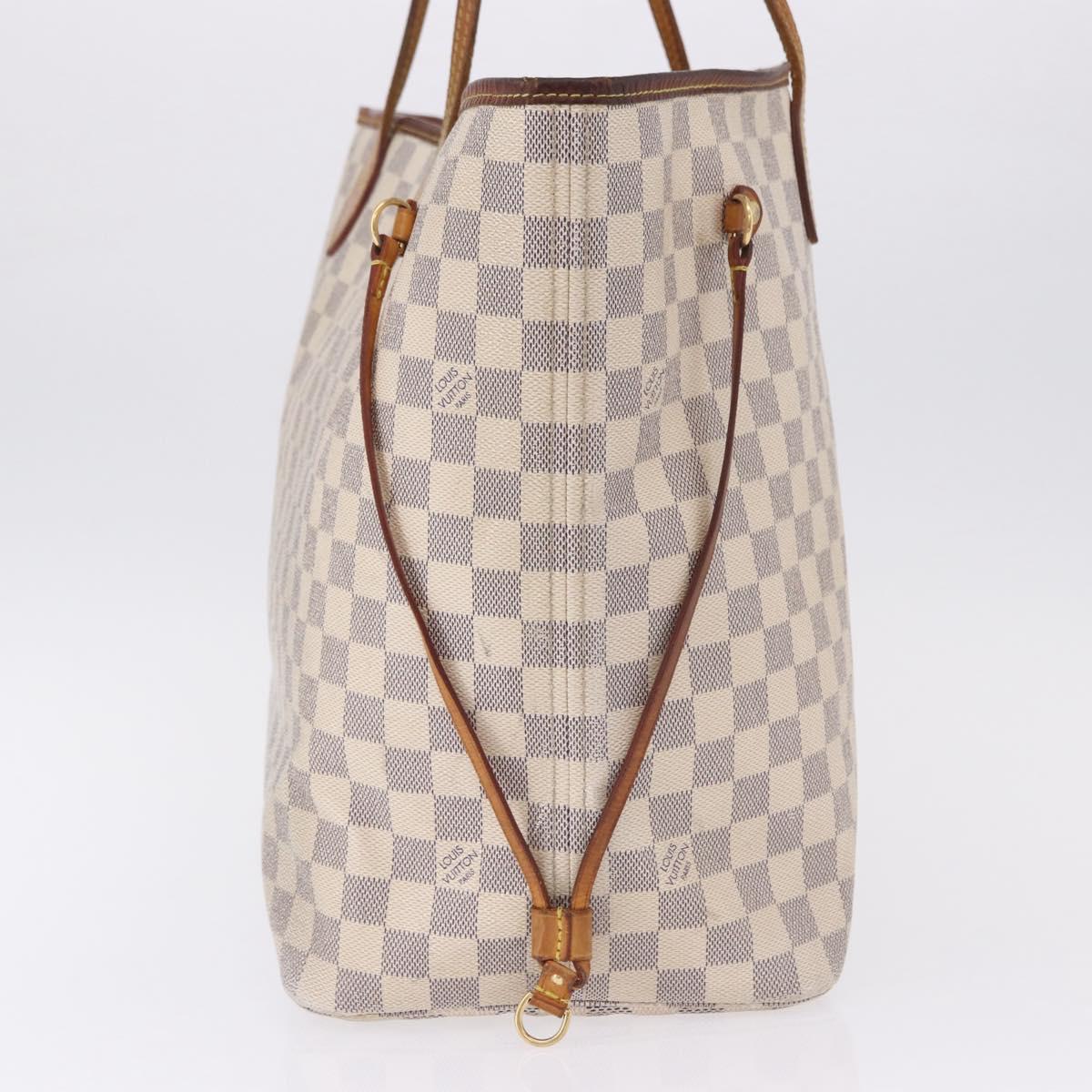 LOUIS VUITTON Damier Azur Neverfull GM Tote Bag N41360 LV Auth 192070