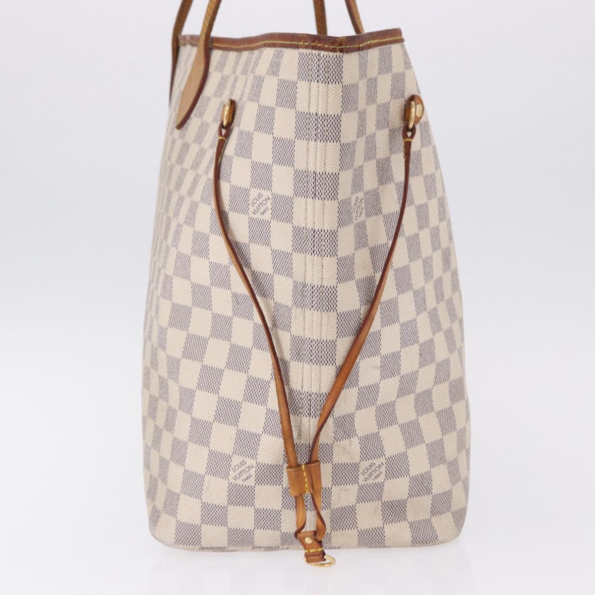 LOUIS VUITTON Damier Azur Neverfull GM Tote Bag N41360 LV Auth 192070
