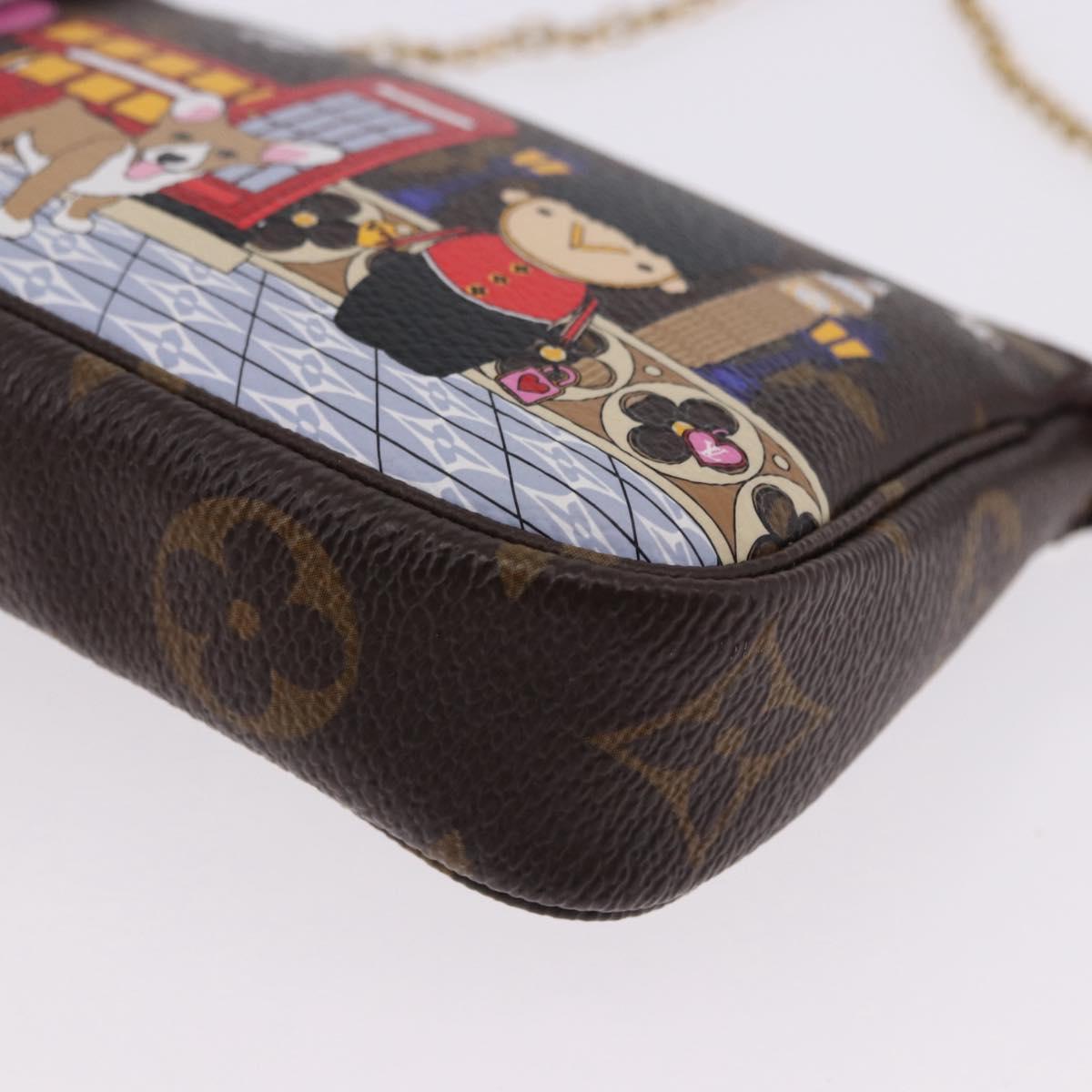 LOUIS VUITTON Vivienne Mini Pochette Accessoires Pouch M80863 LV Auth 192076M