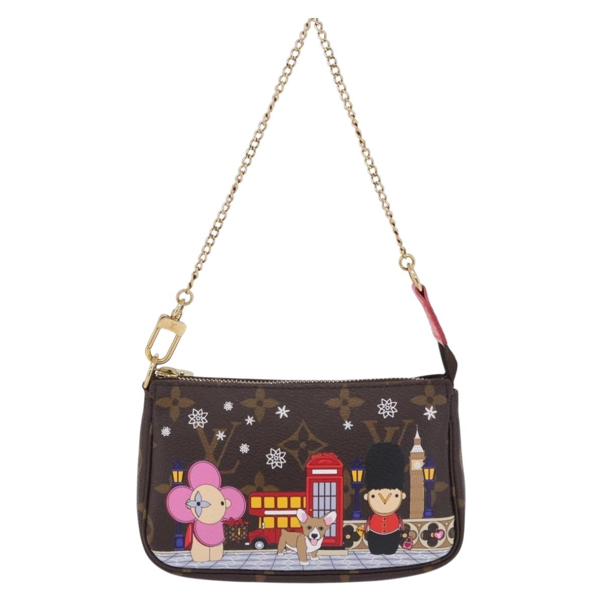 LOUIS VUITTON Vivienne Mini Pochette Accessoires Pouch M80863 LV Auth 192076M