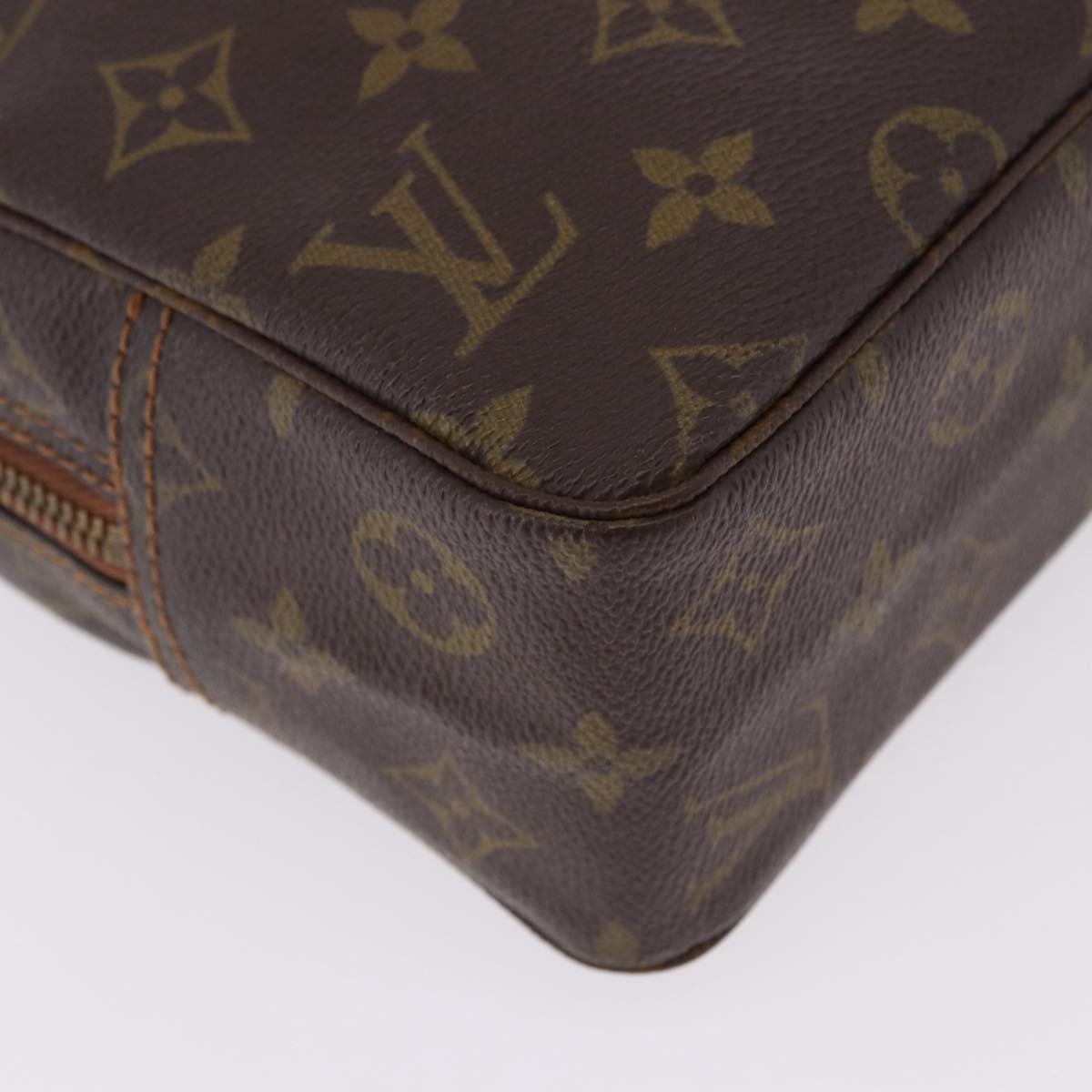 LOUIS VUITTON Monogram Trousse Toilette 28 Clutch Bag M47522 LV Auth 192092